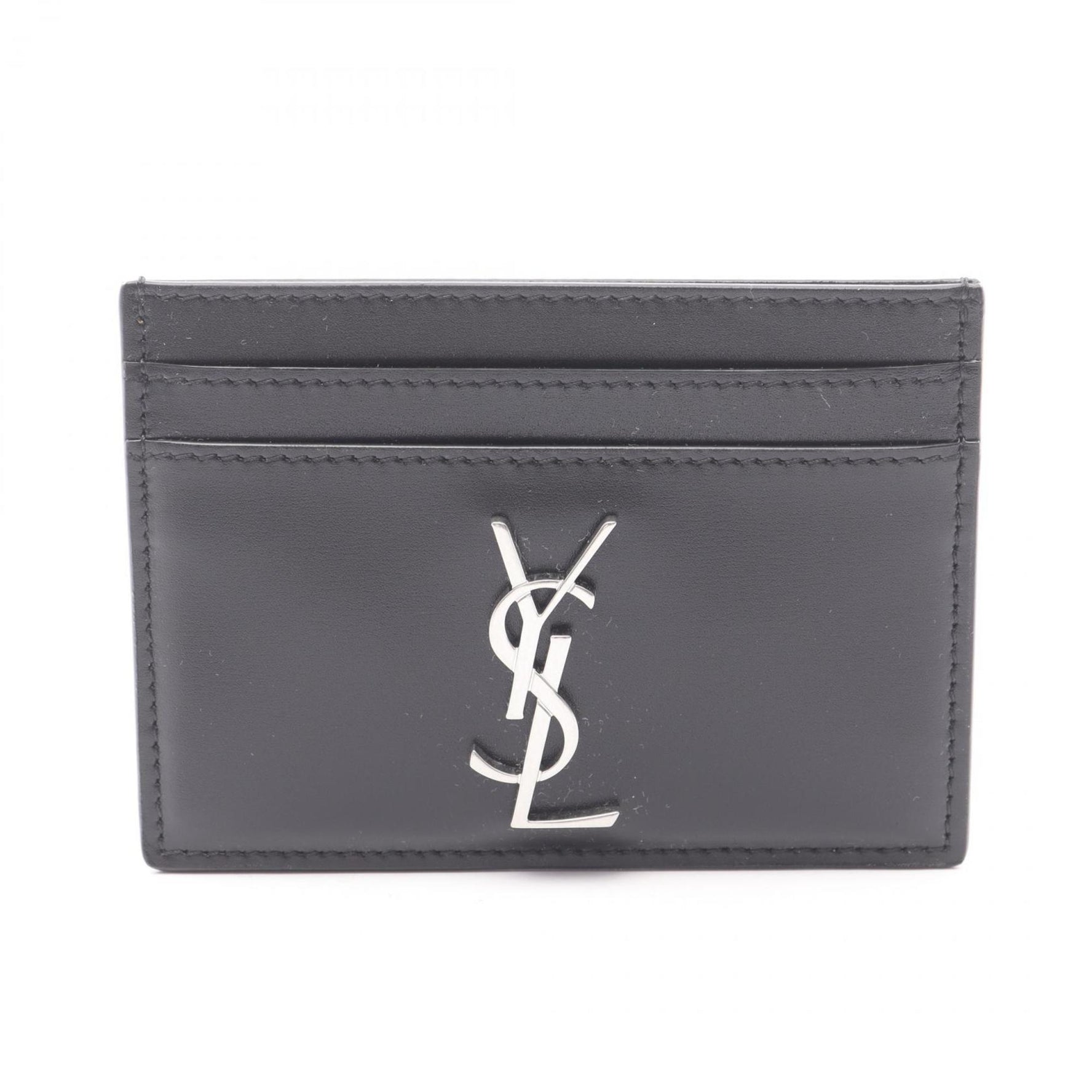 Yves Saint Laurent Saint Laurent Paris Cassandra Business Card Case, Leather, Men's/Women's