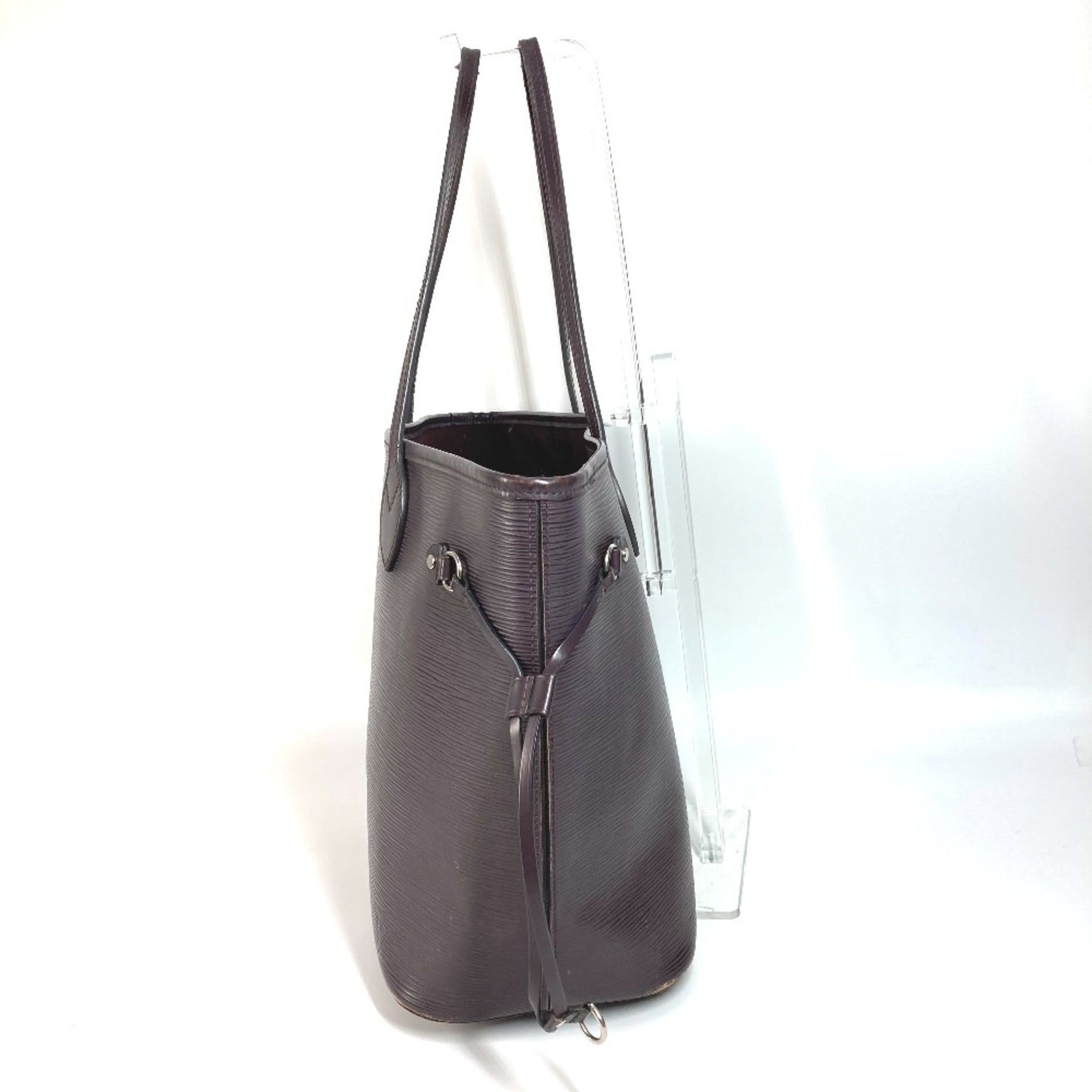 Louis Vuitton Epi Neverfull MM Bag Shoulder Tote Leather Men's Ketch Purple