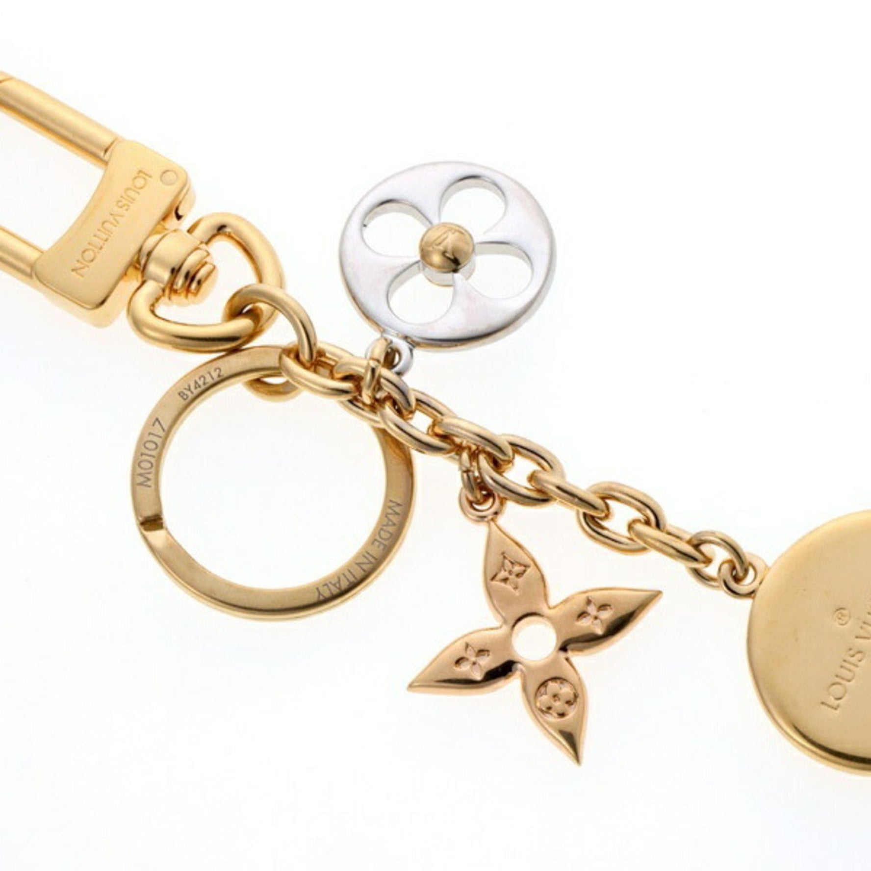 Louis Vuitton Porte Cles Nanogram Keychain Metal