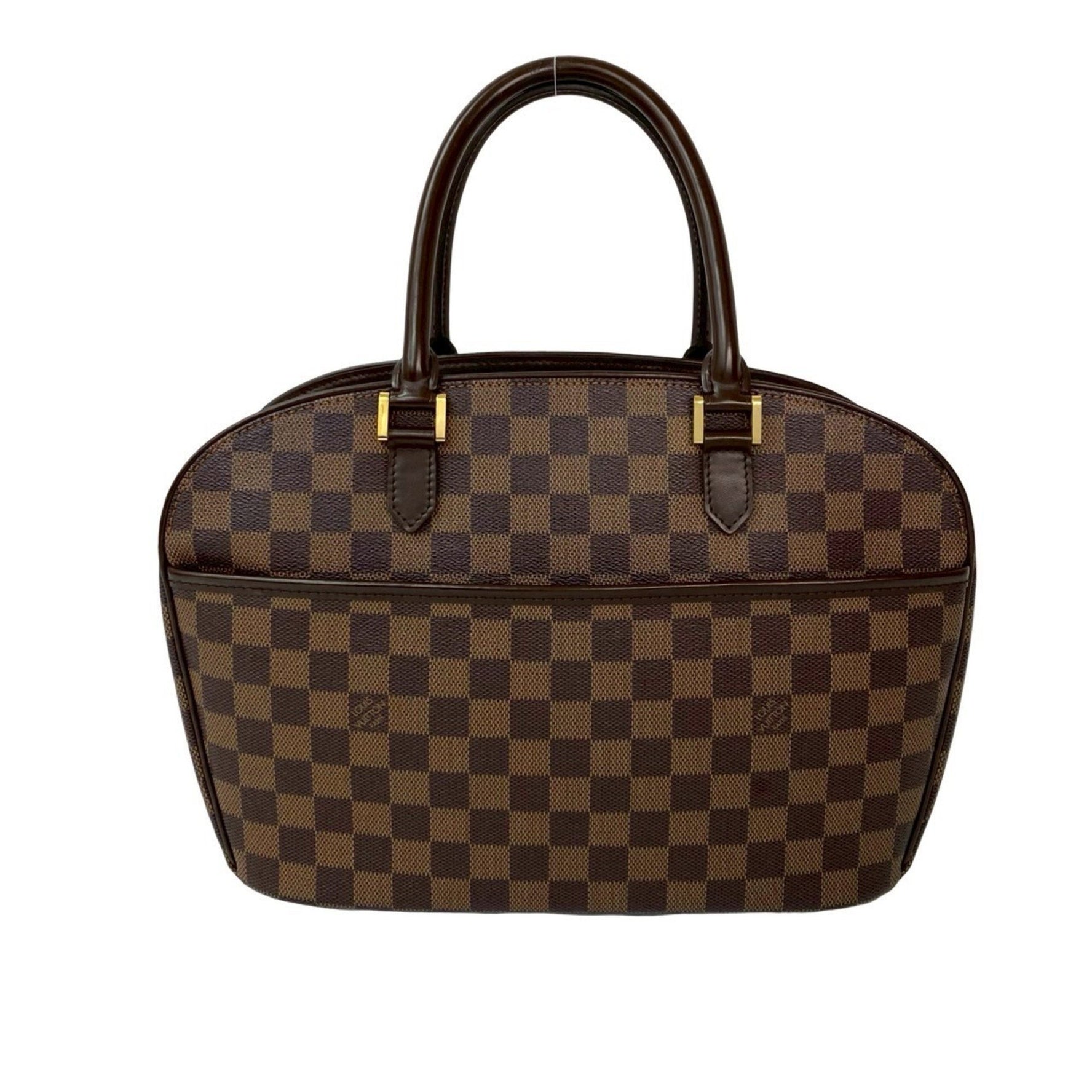 LOUIS VUITTON Saria Horizontal Damier Leather Handbag/Mini Boston Bag