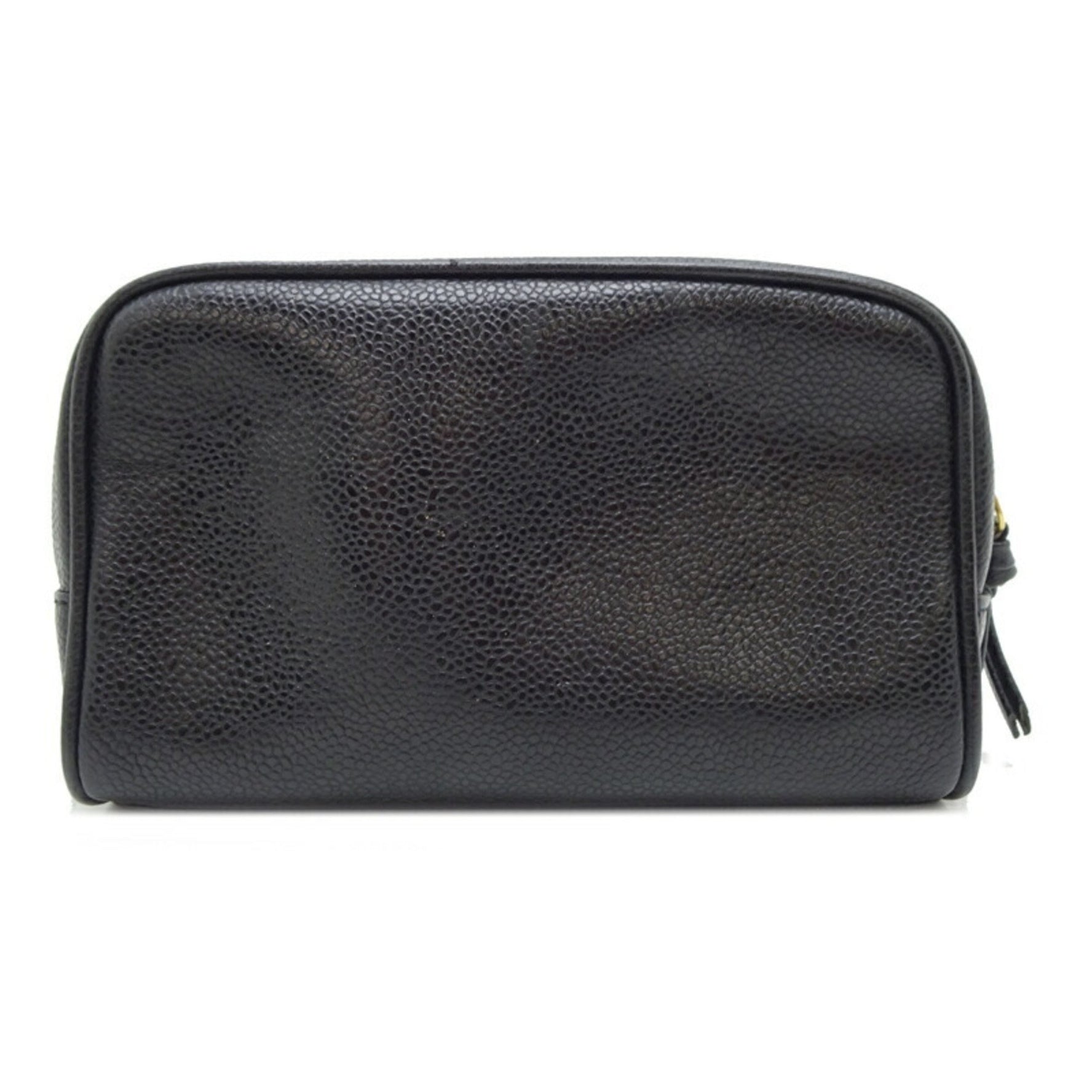 Chanel Coco Mark Pouch in Caviar Leather
