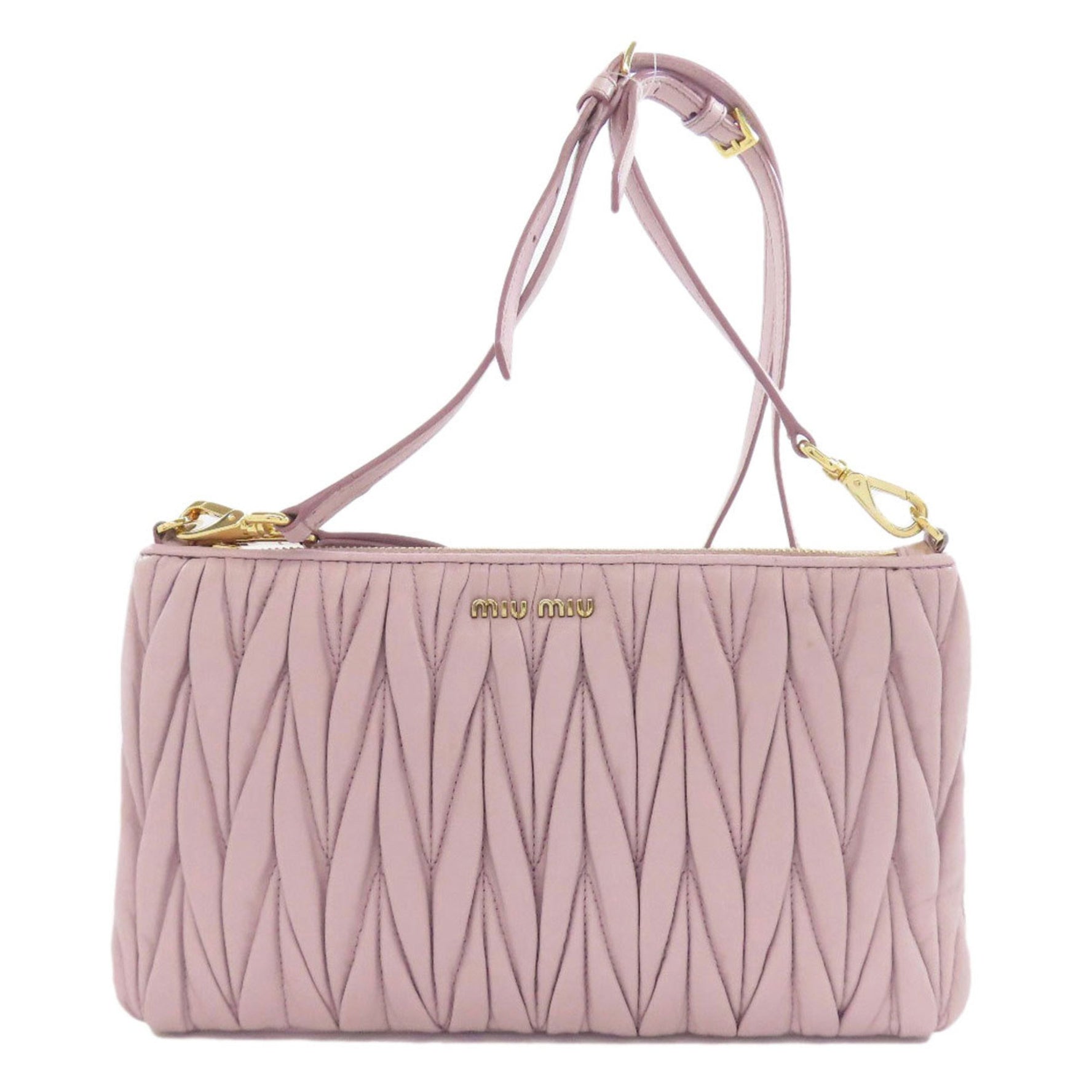 Miu Miu Miu Matelasse Shoulder Bag in Calfskin