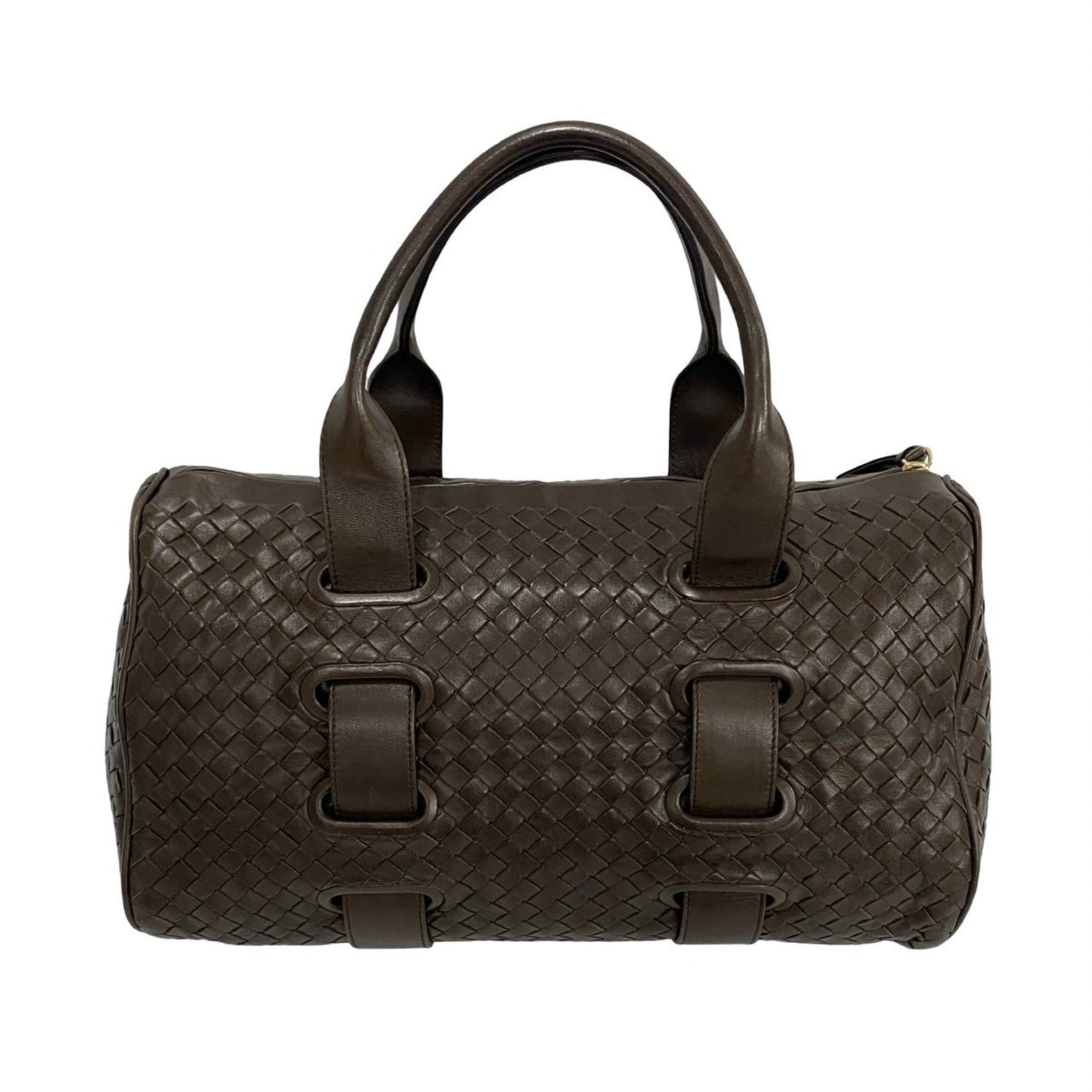 BOTTEGA VENETA Intrecciato Leather Boston Bag/Handbag in Size 470-8
