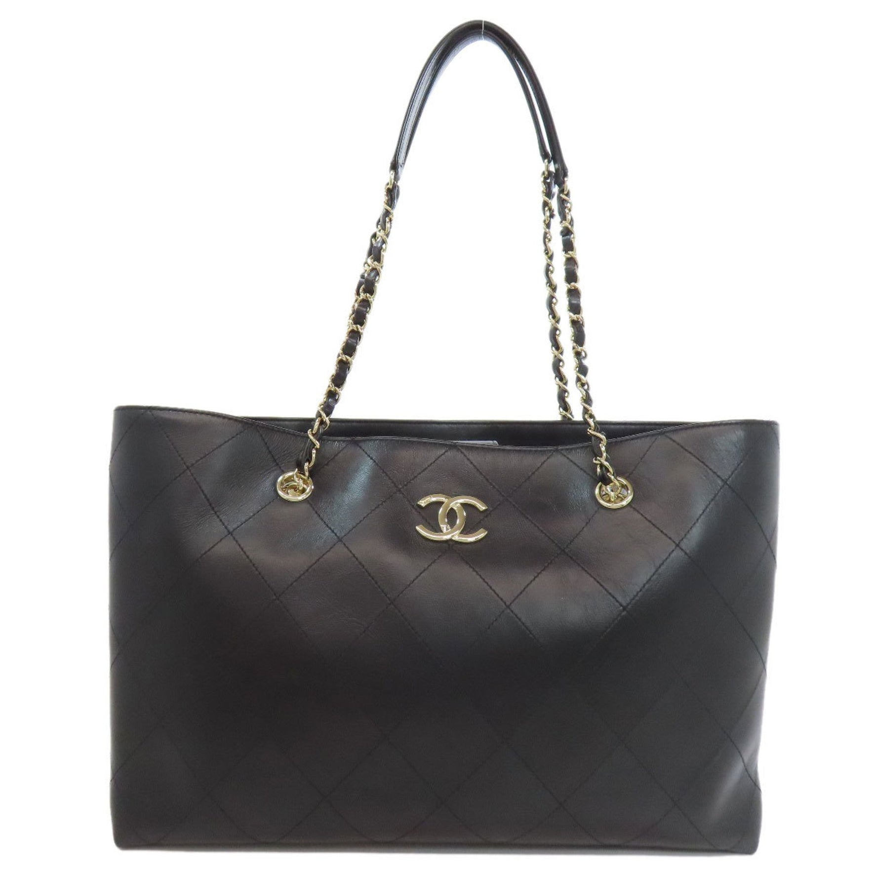 Chanel Chain Tote Bag Calfskin