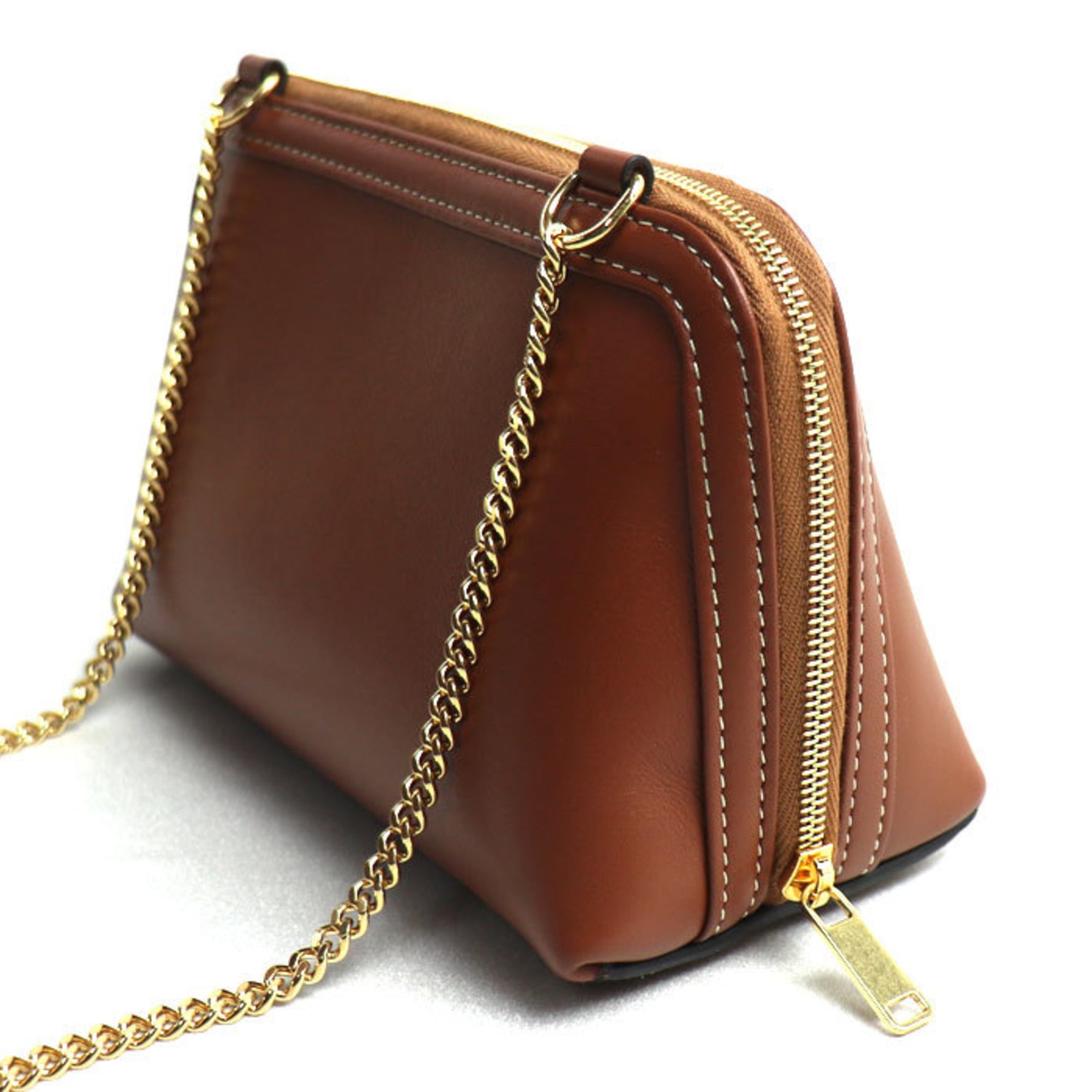 CELINE Clutch Cuir Triomphe Pouch