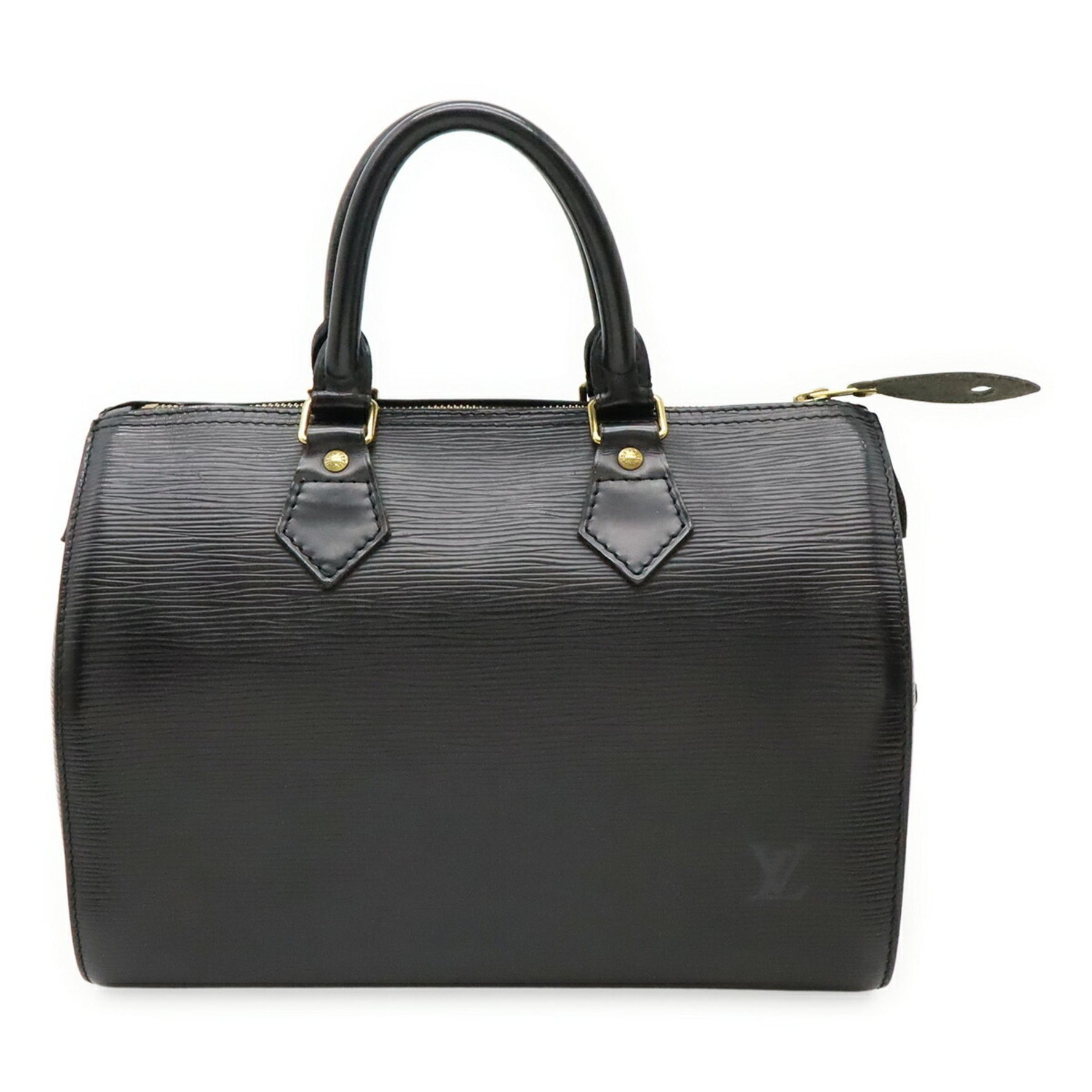 LOUIS VUITTON Epi Speedy 25 Handbag Noir Black