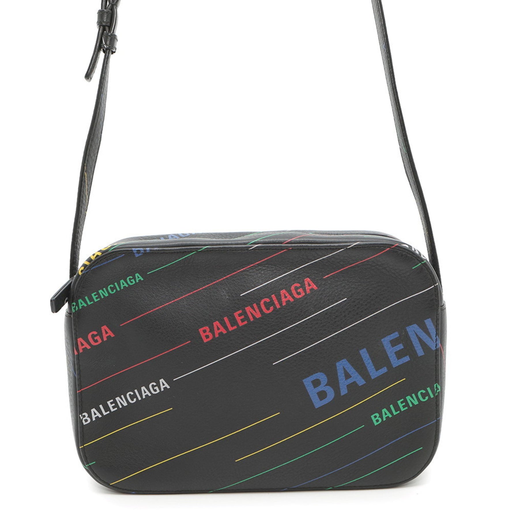 Balenciaga Shoulder Bag Camera Leather BALENCIAGA Black