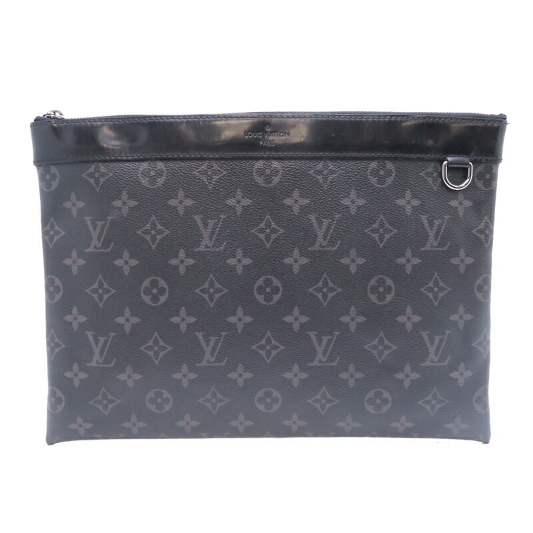 Louis Vuitton Pochette Discovery Clutch Bag Monogram Eclipse Black