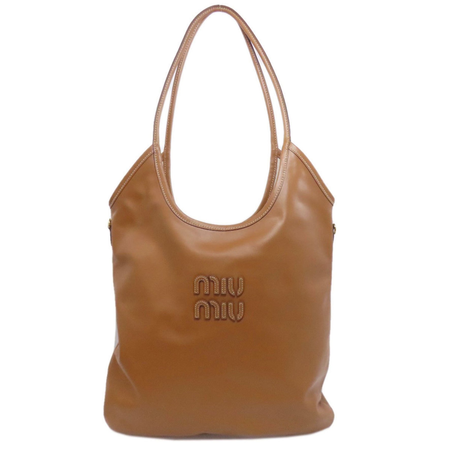 Miu Miu Miu logo tote bag in calfskin