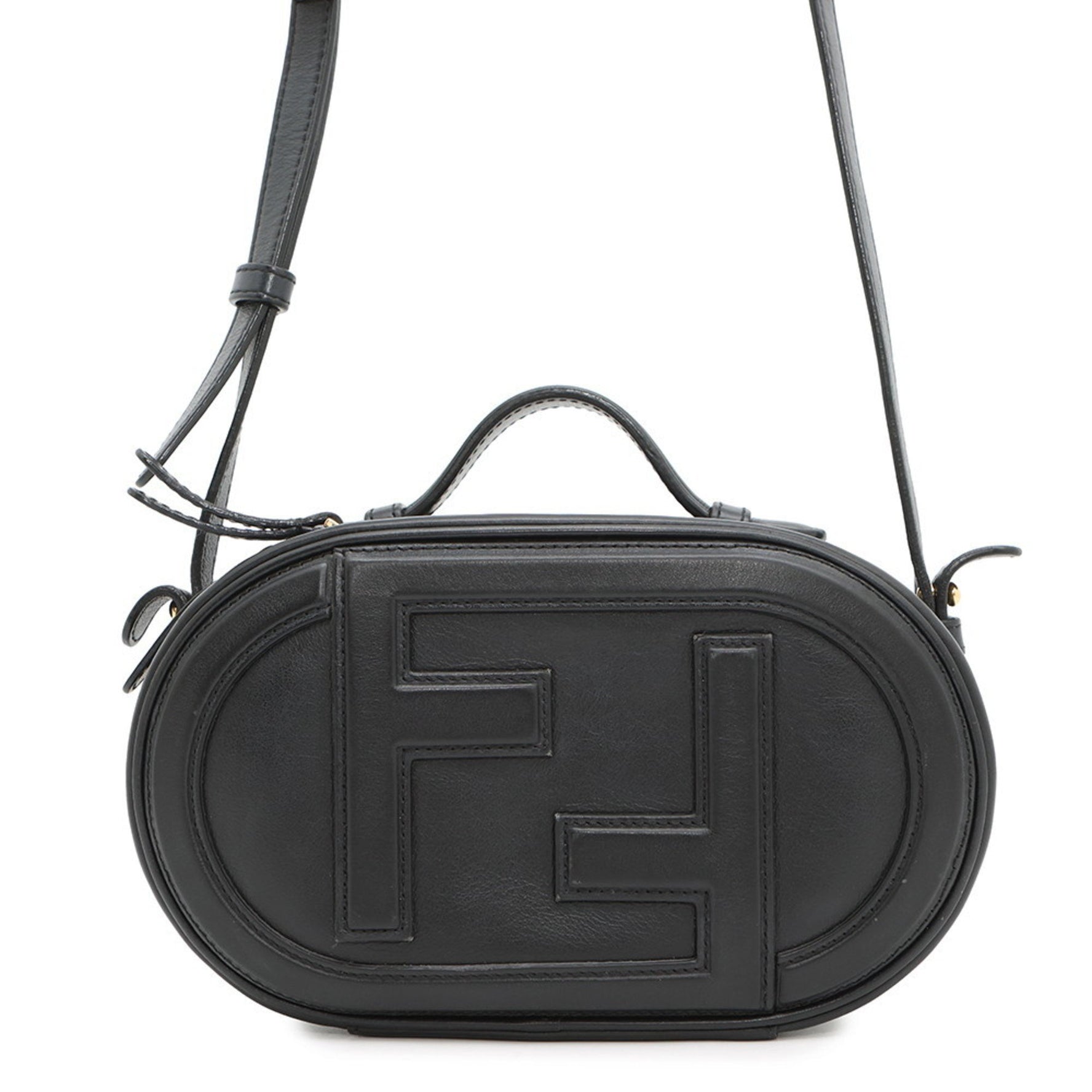Fendi Shoulder Bag Orlock Camera Case Leather
