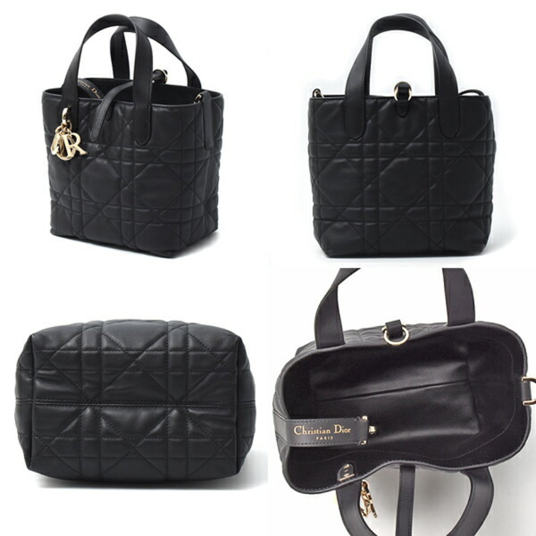 Christian Dior Toujours Vertical Small Tote Bag in Calfskin