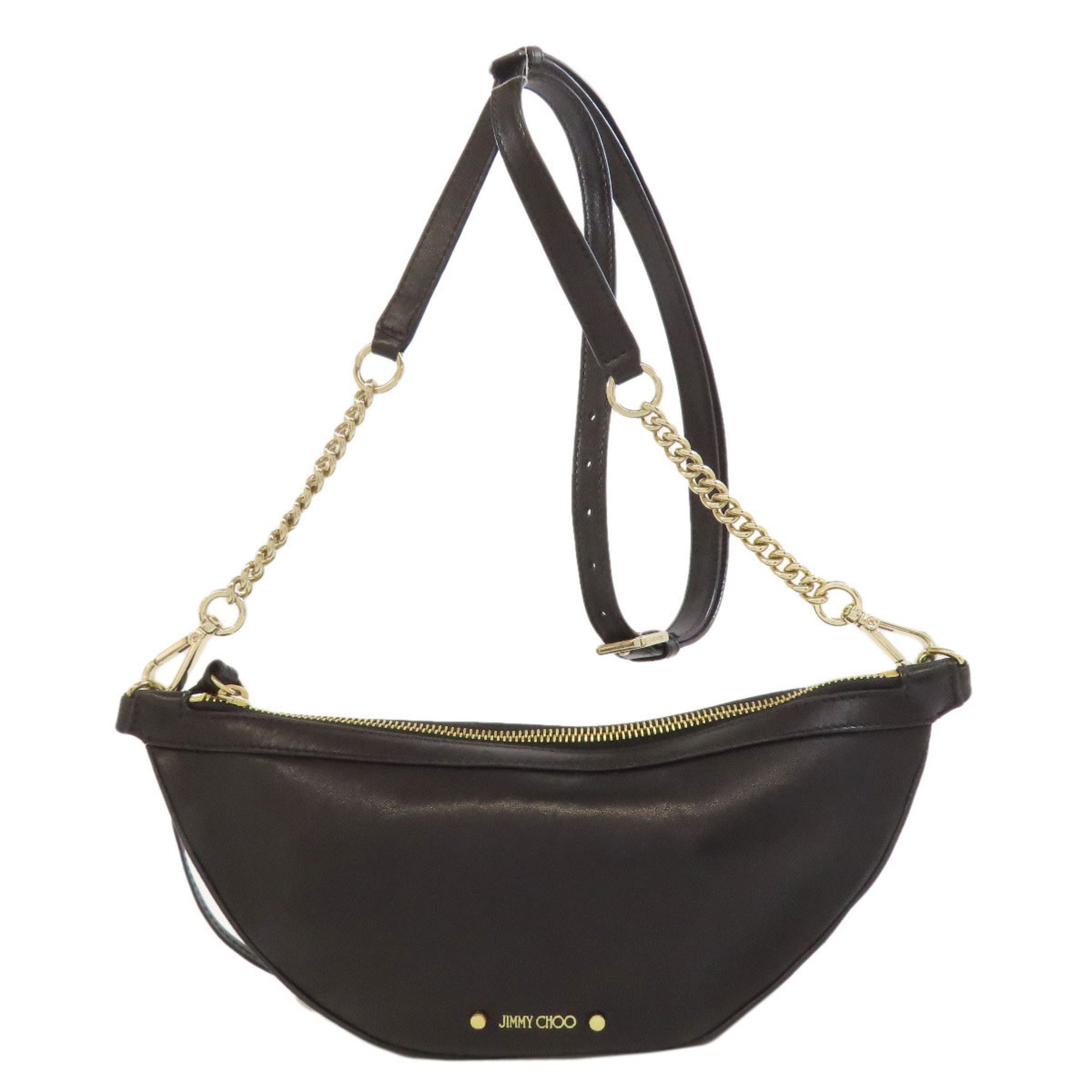 Jimmy Choo Star Motif Studded Shoulder Bag Leather