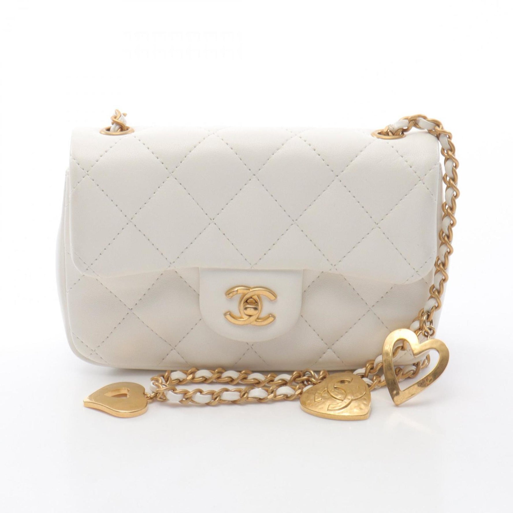 CHANEL Mini Matelasse Shoulder Bag, Lambskin Leather