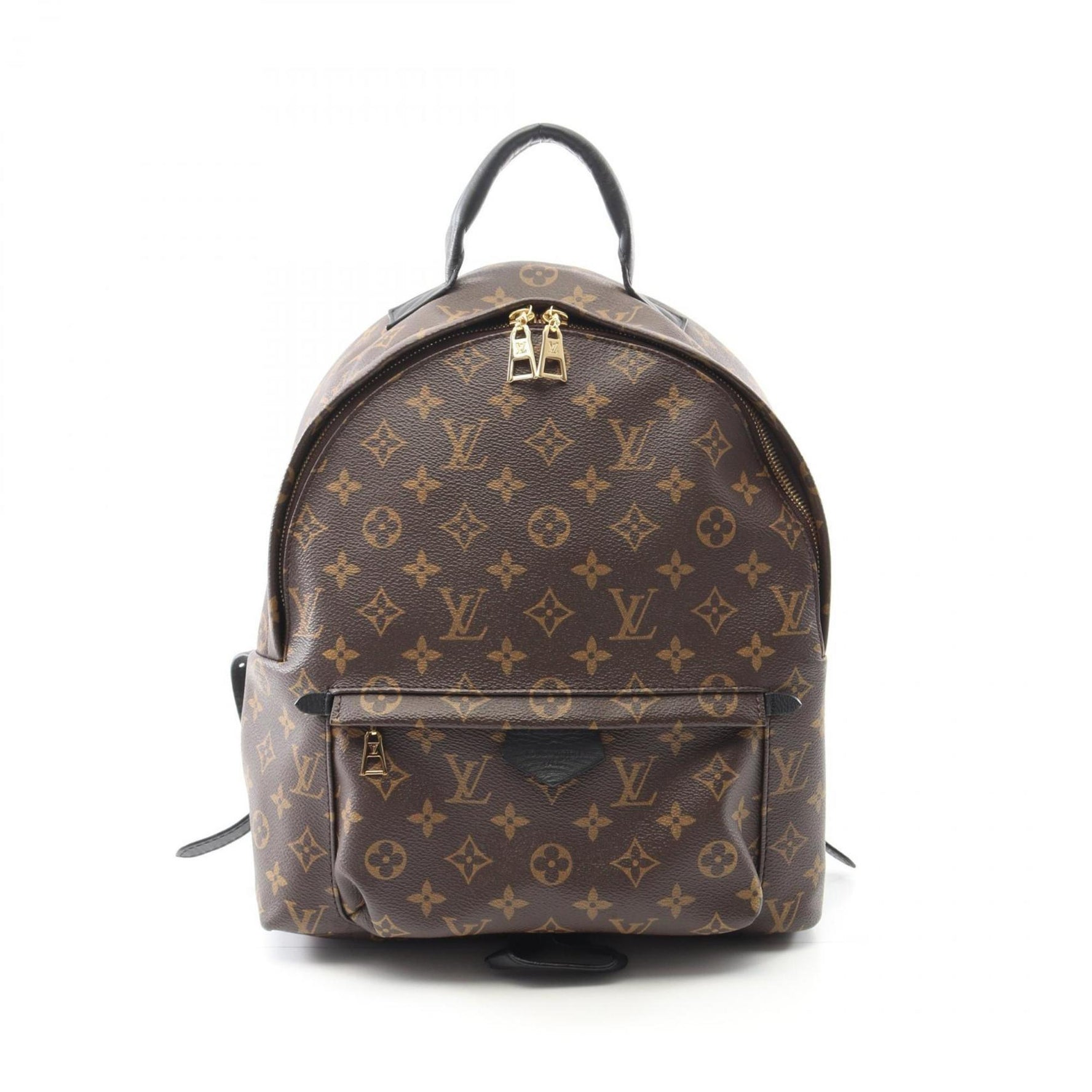 Louis Vuitton Palm Springs Backpack MM, Coated Canvas and Leather Monogram, Brown