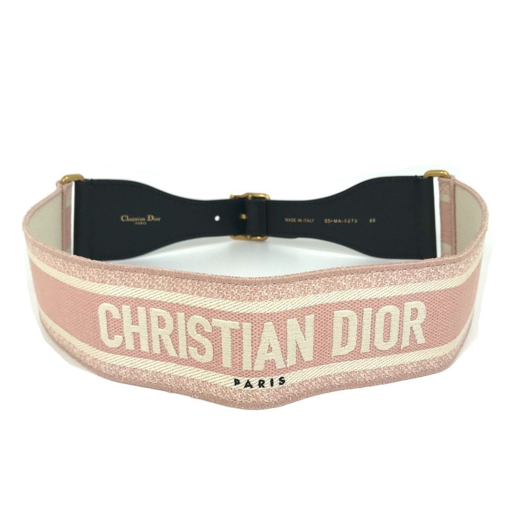 Christian Dior Embroidery Thick belt wide belt