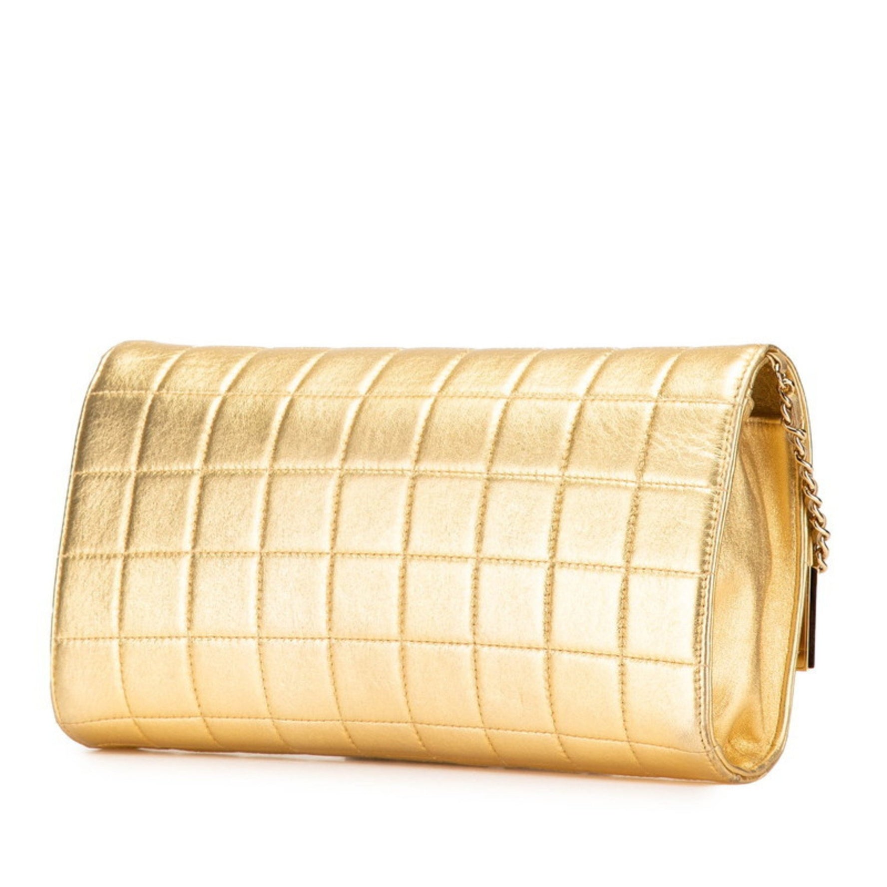 Chanel Chocobar Coco Mark Chain Shoulder Bag, Lambskin