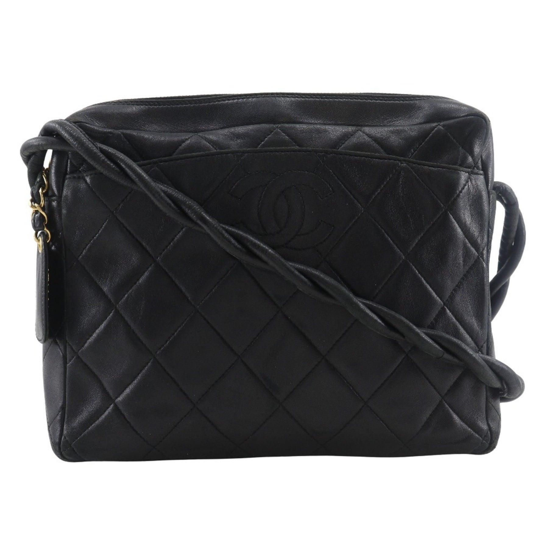 CHANEL Matelasse COCO Mark Shoulder Bag, Rope Lambskin