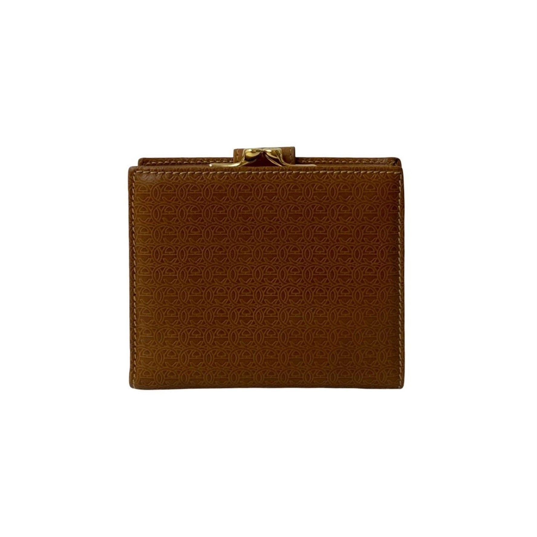 GUCCI GG logo leather genuine clasp closure bifold wallet mini with coin purse, bill compartment, business card holder, and case in