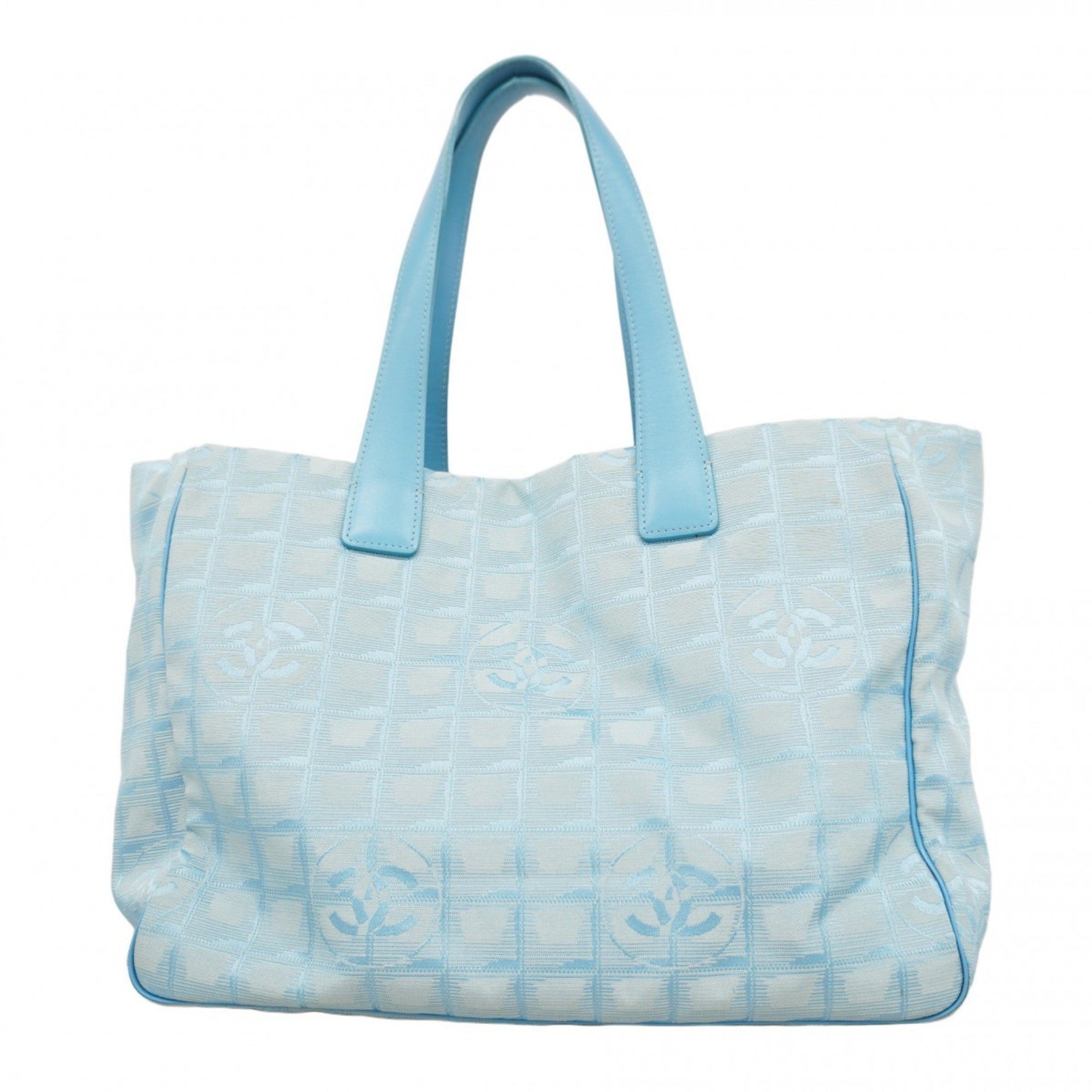Chanel New Travel Nylon Tote Bag, Light Blue