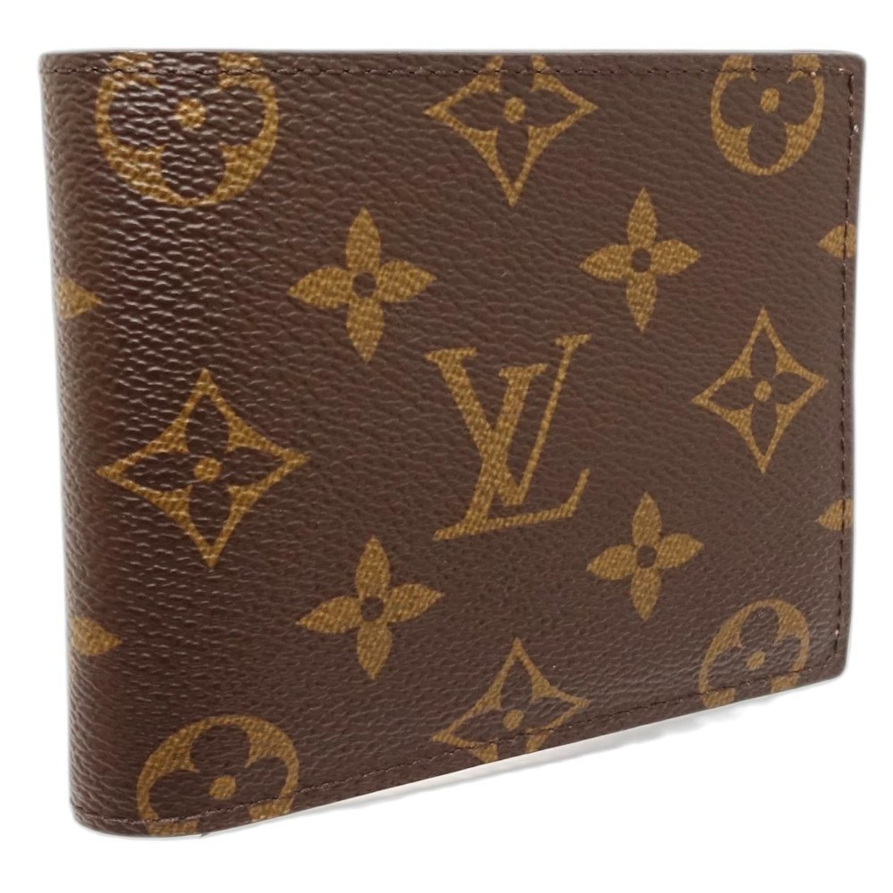 Louis Vuitton Monogram Bi-fold Wallet Portefeuille Marco Brown