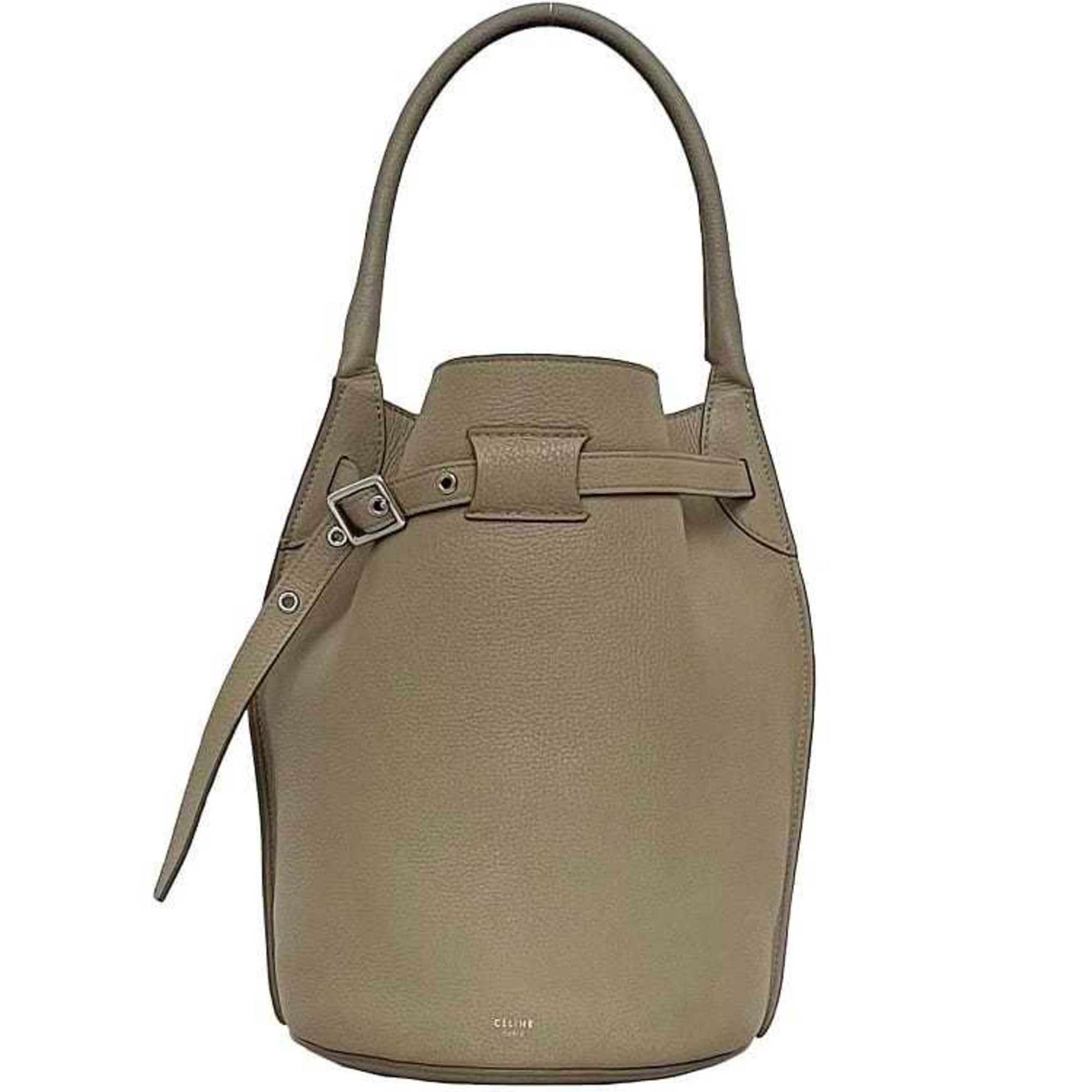 Celine Handbag Big Bag Bucket Leather Grain Men's Genuine Tote