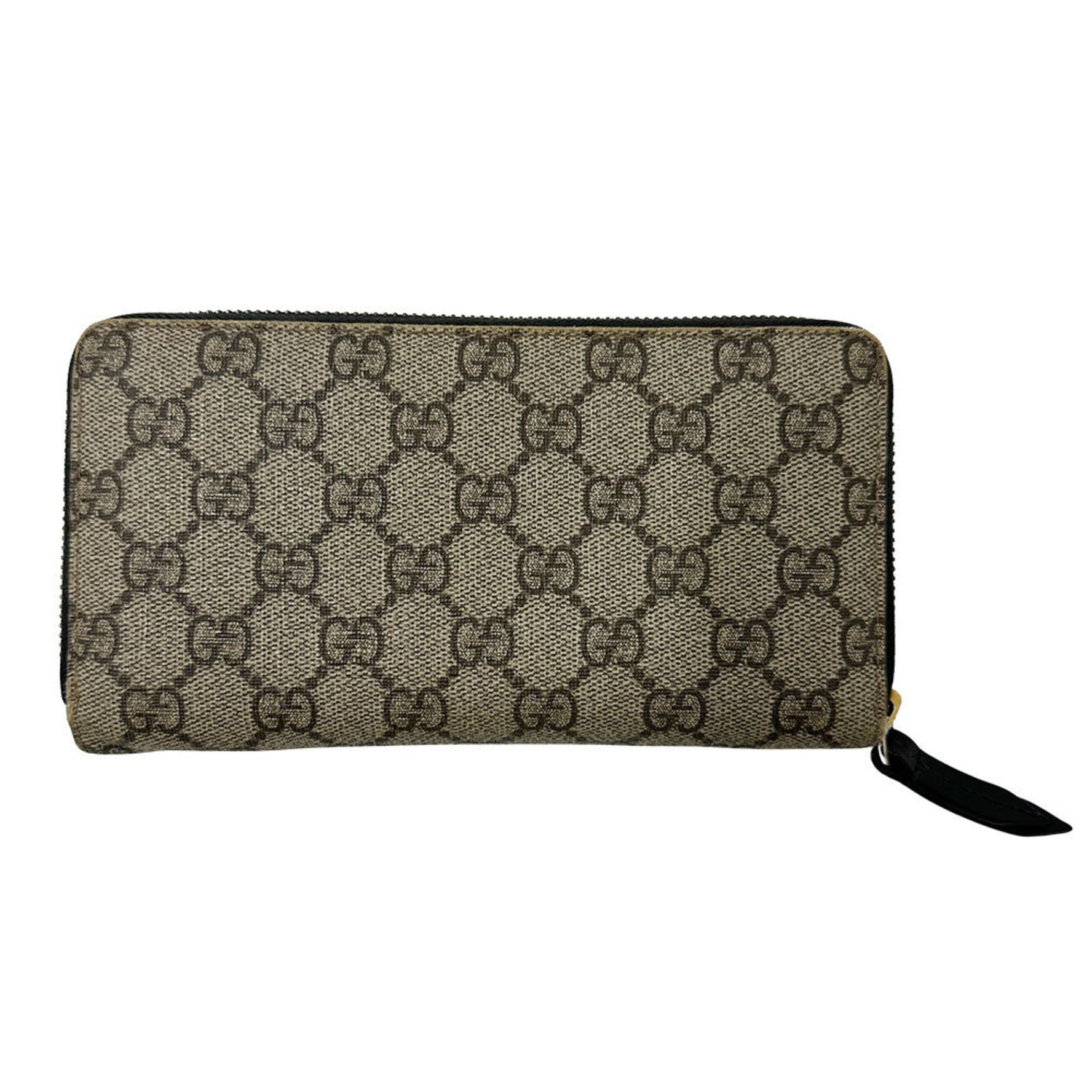 Gucci wallet brand long PVC GG Supreme gray black