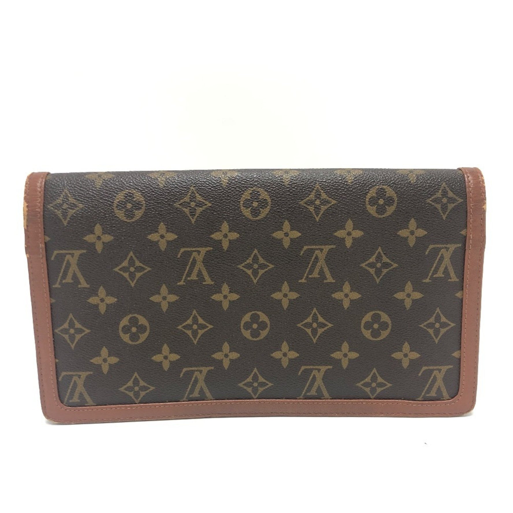 Louis Vuitton Monogram Pochette Dame GM Bag Pouch Second Clutch Canvas