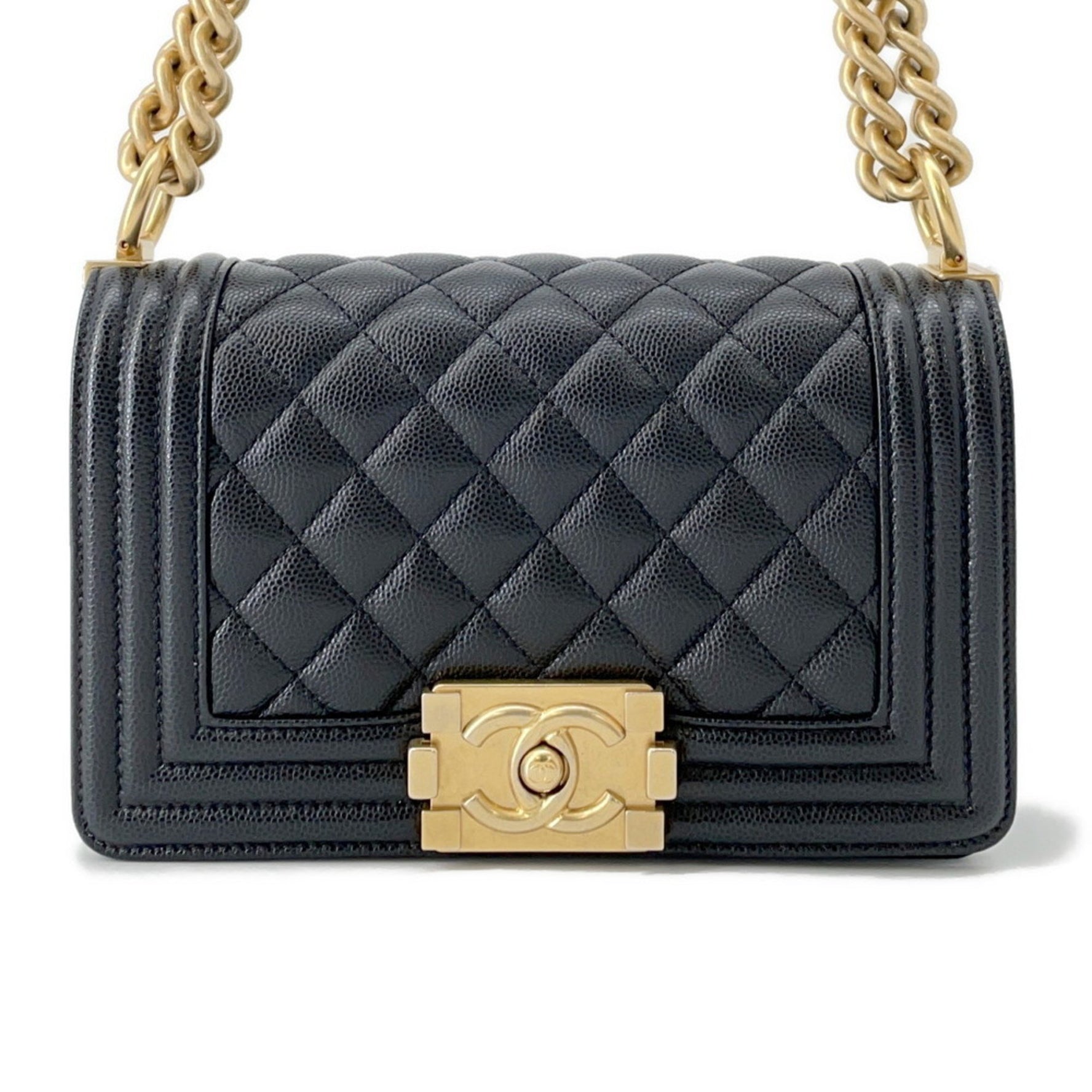 Chanel Boy Small Matelasse Coco Mark Chain Shoulder Bag BOY