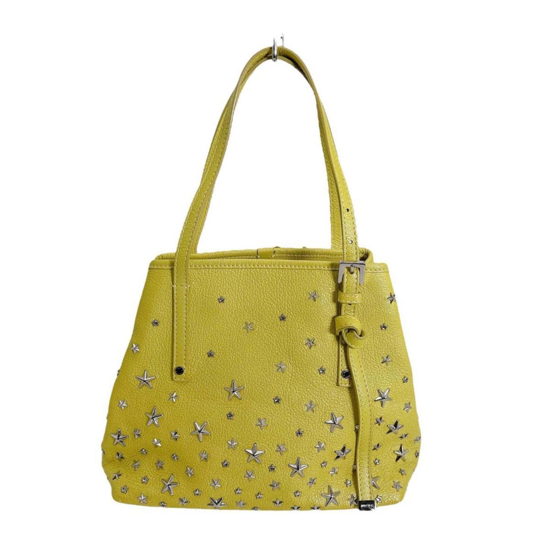 JIMMY CHOO Handbag Tote Bag with Studs and Stars in Leather