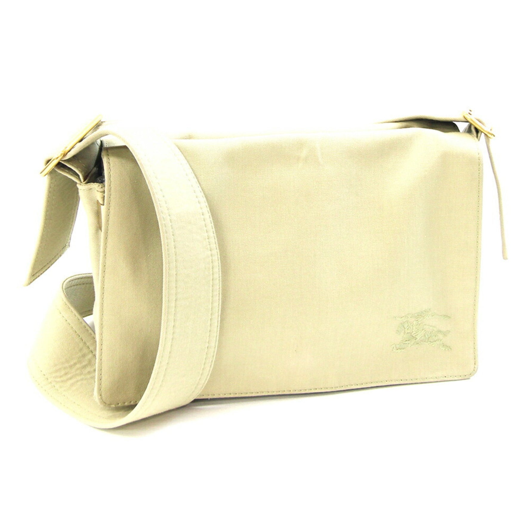 Burberry Trench Cross Shoulder Bag, Body Light Green Canvas with Embroidery