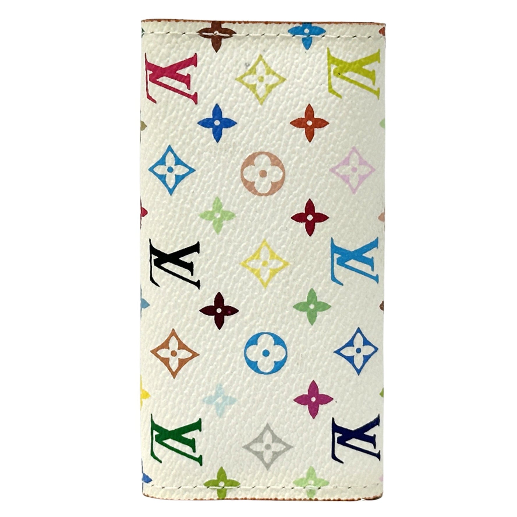 Louis Vuitton Monogram Multicolore Key Case Multiclee 4 Pink, White, Compact