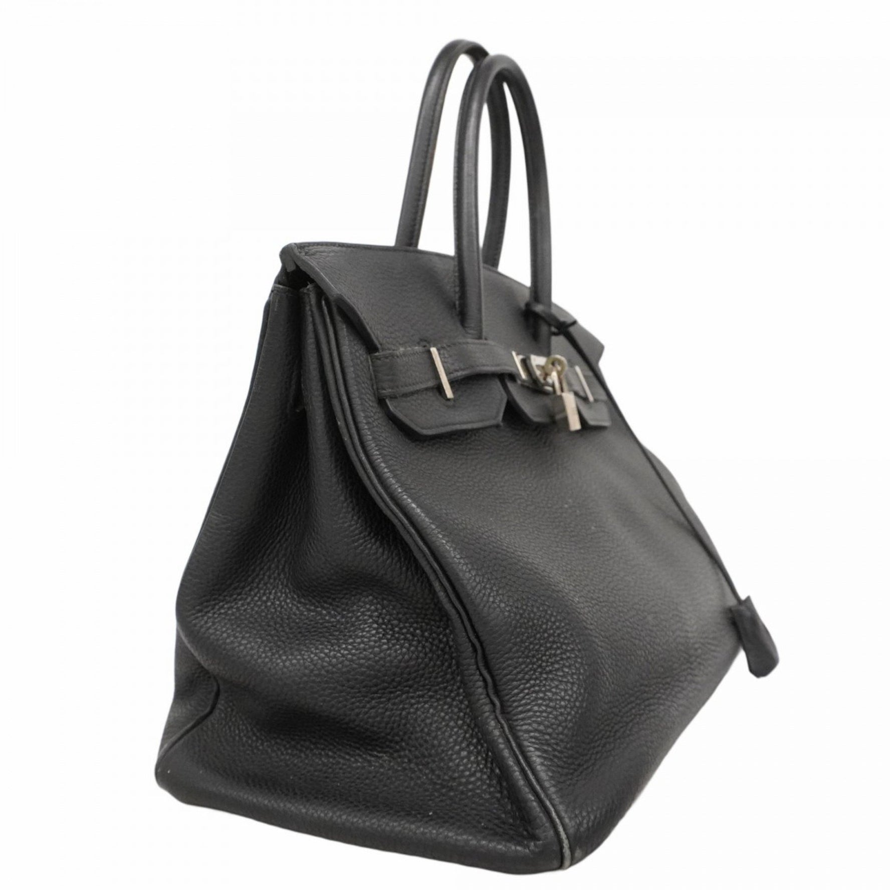 Hermes Birkin 35 Togo Black Handbag for Women, Engraved with I Stamp