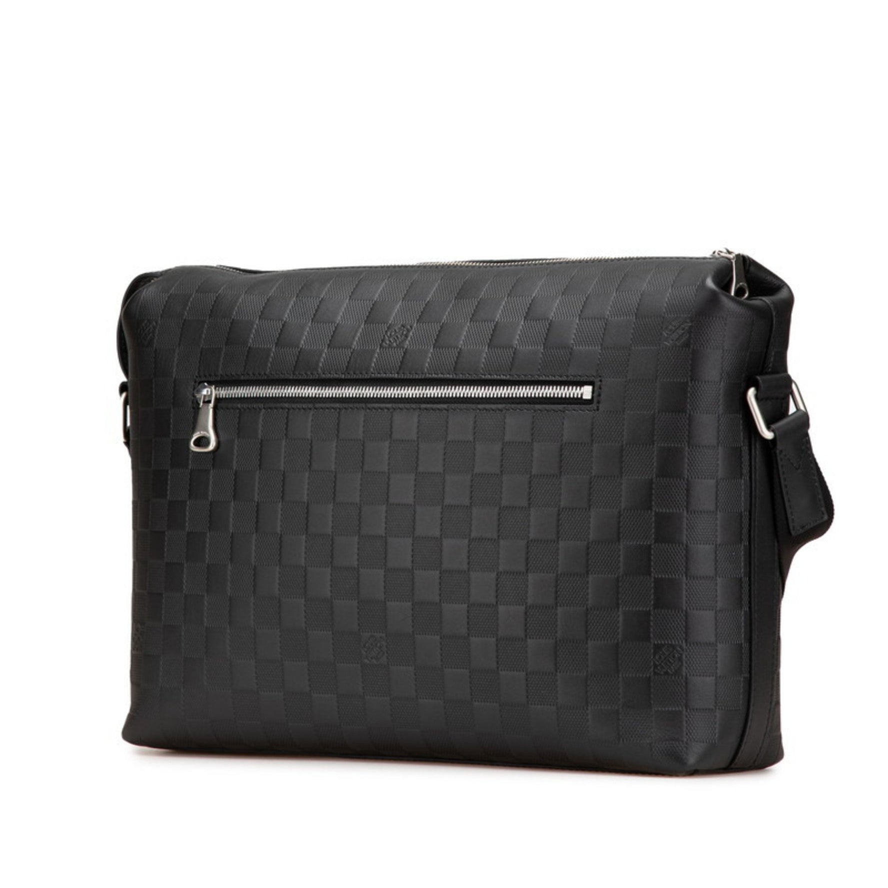 Louis Vuitton Damier Infini Discovery Messenger MM Shoulder Bag Onyx Black Leather