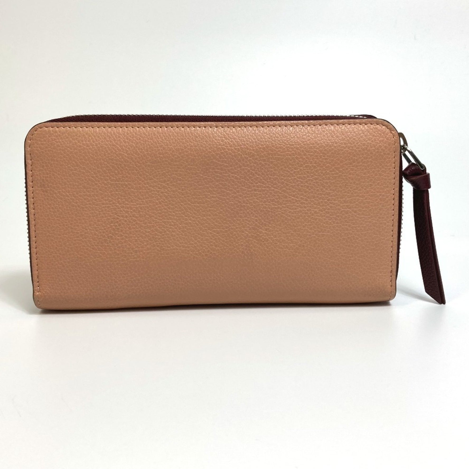 LOUIS VUITTON M67540 Zippy Lockme Long Wallet, Women's Leather, Rose Soir Quartz, Orange Beige