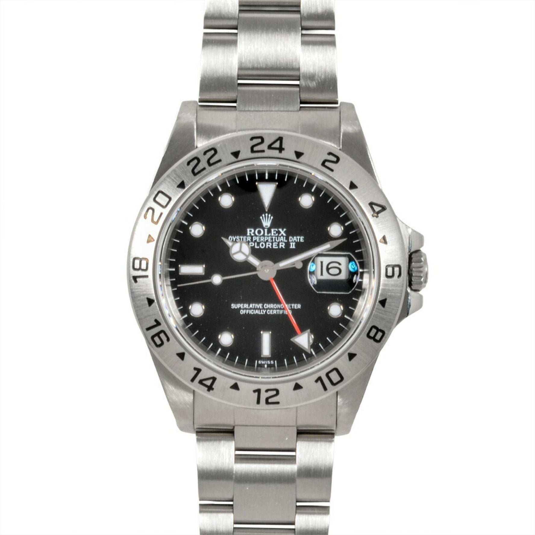 Rolex Explorer II A-series Automatic Watch Black Dial
