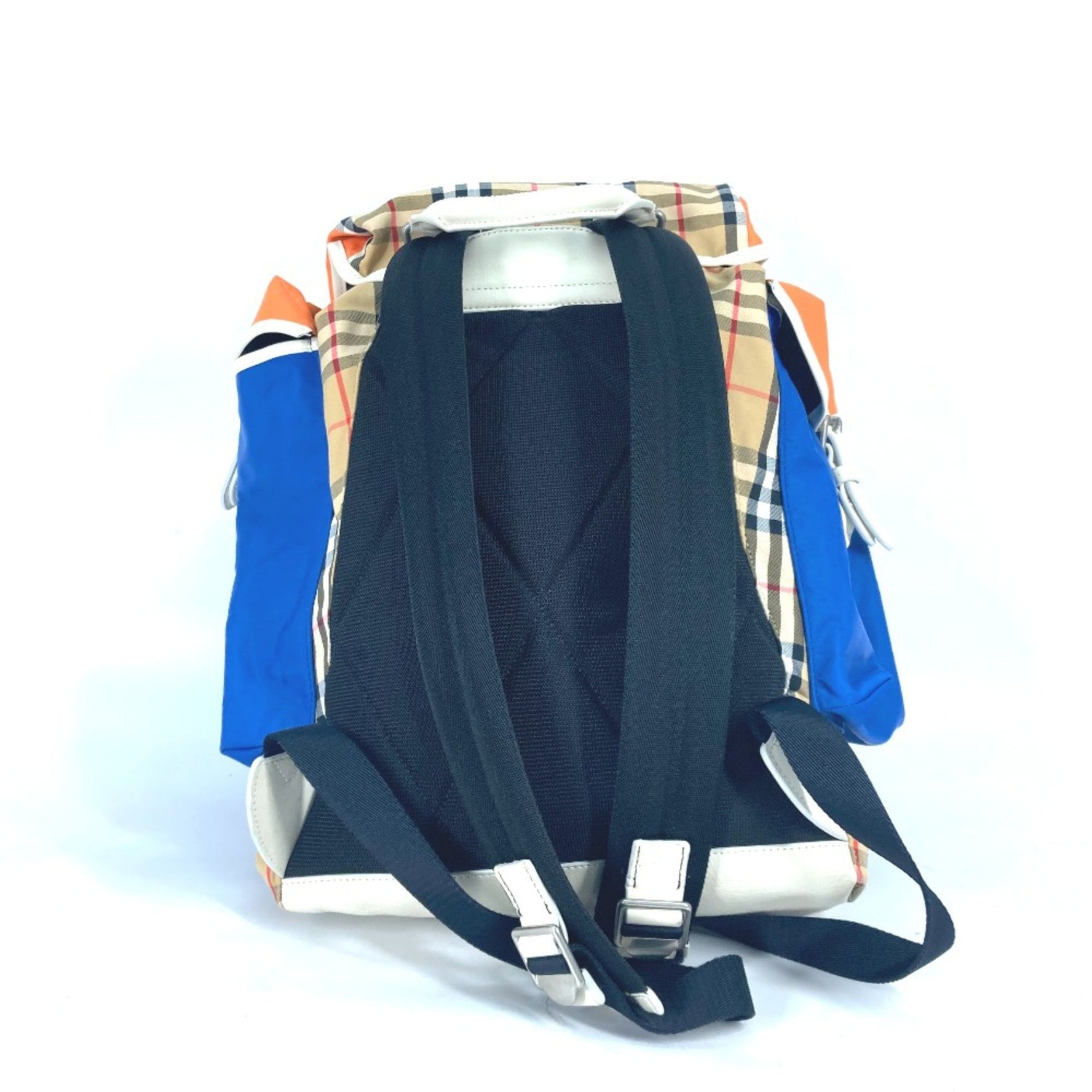 Burberry Bag Backpack Backpack Beige Orange x blue