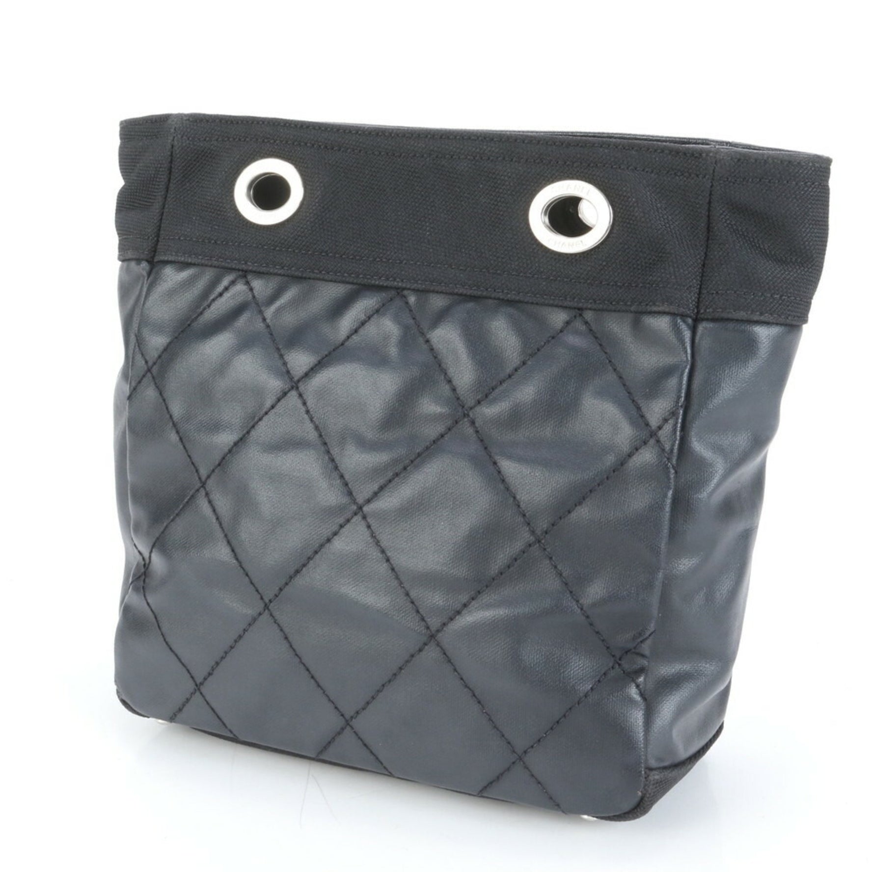 Chanel Paris-Biarritz shoulder bag with serial number seal, black, women's