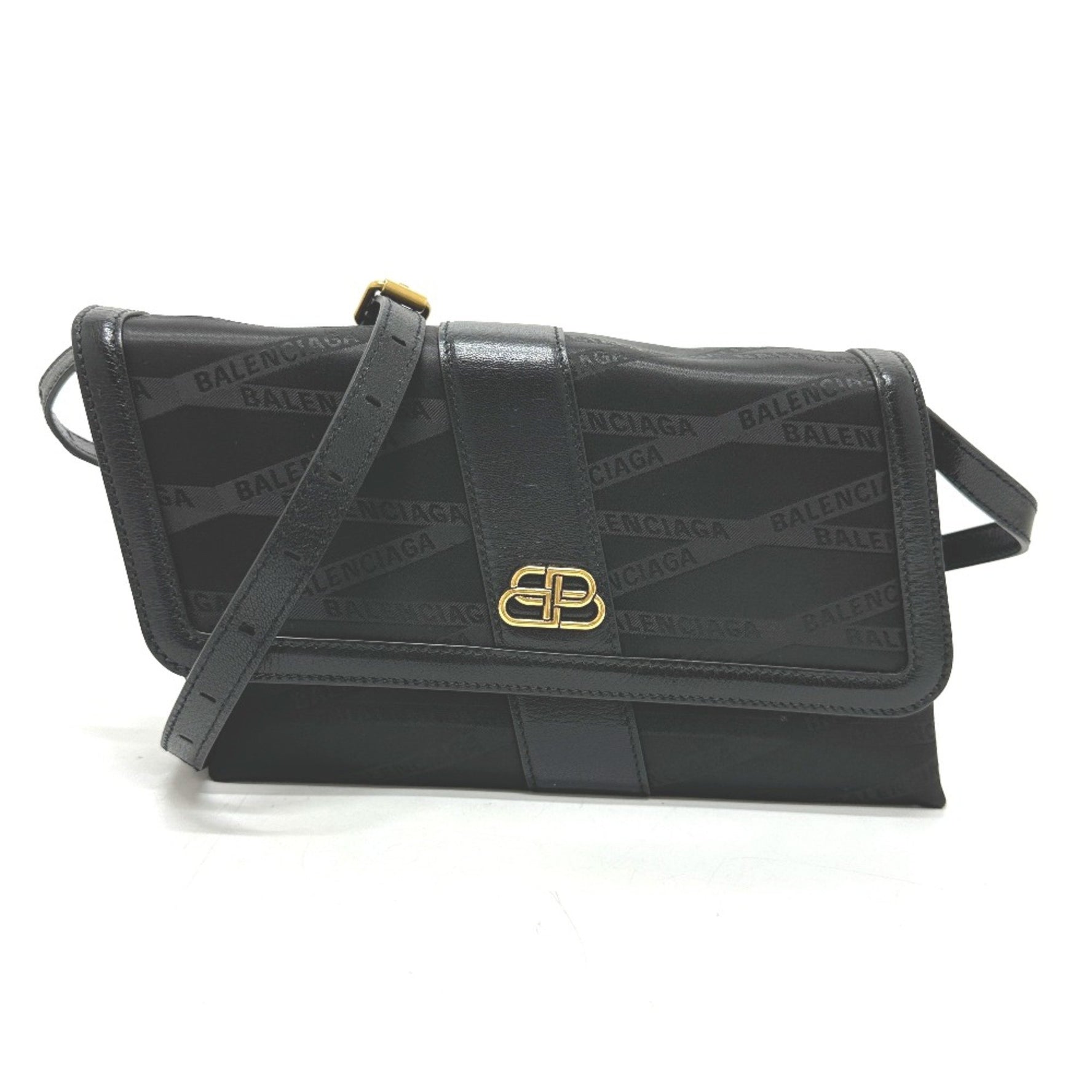 Balenciaga logo 2WAY bag Shoulder Bag Black