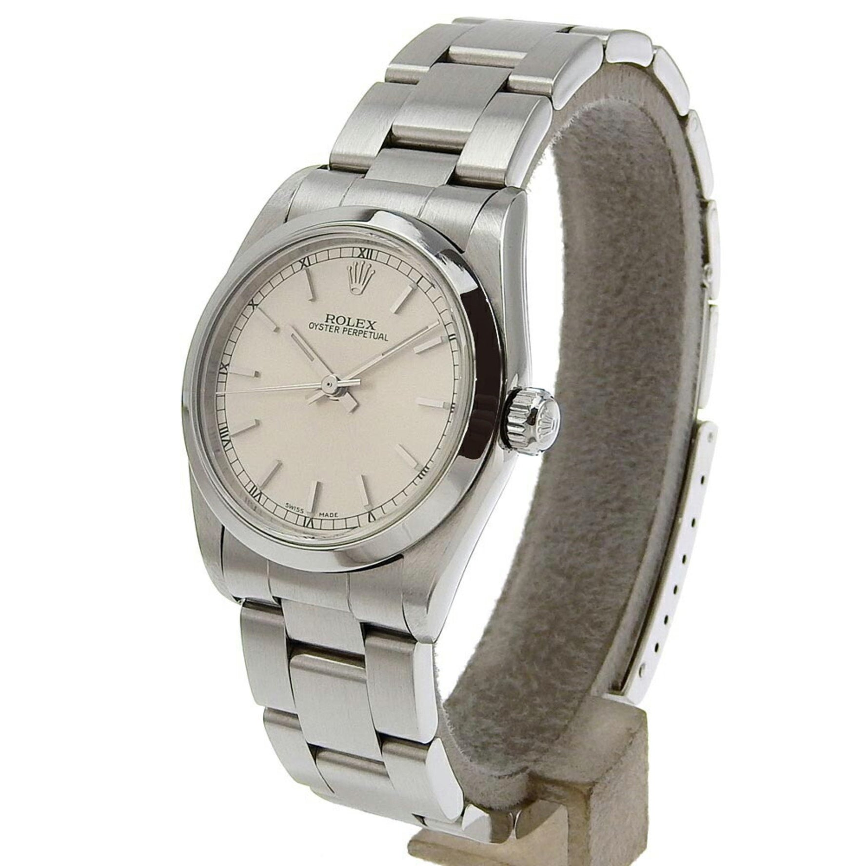 Rolex ROLEX Oyster Perpetual Watch cal.2230 Stainless Steel Automatic Silver Dial Boys