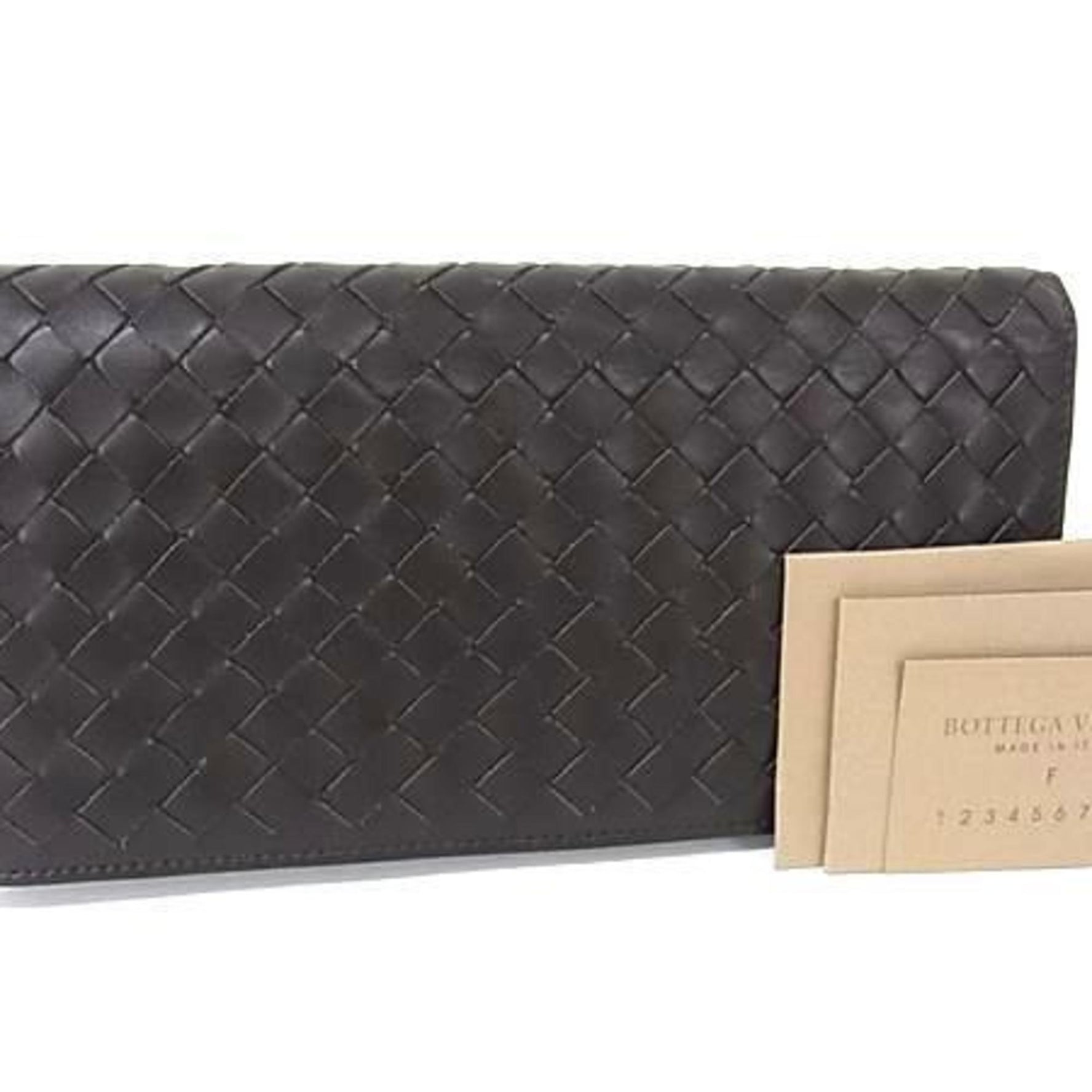 BOTTEGA VENETA Intrecciato Long Wallet Leather Bifold