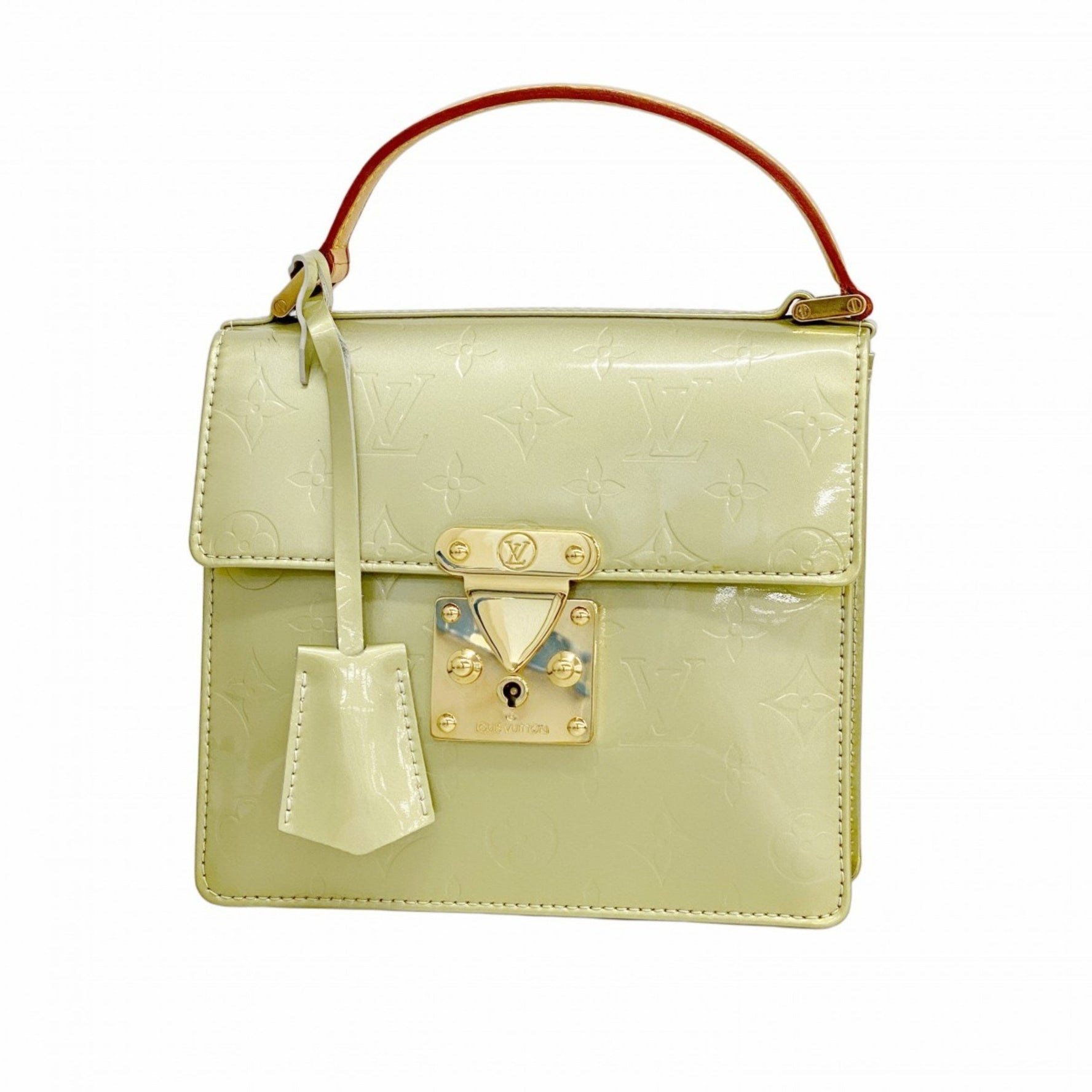Louis Vuitton Vernis Spring Street Handbag Green