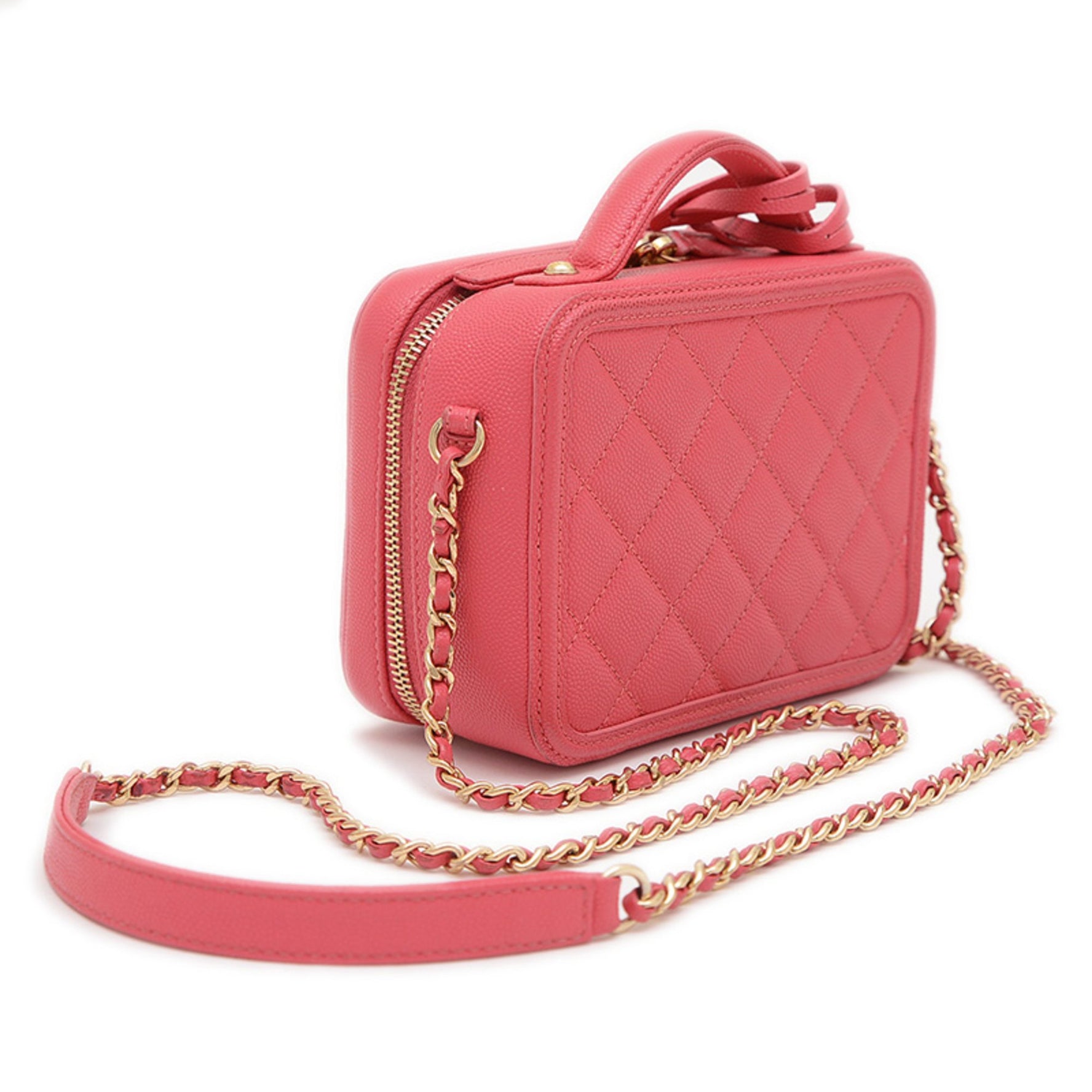 Chanel CC Filigree Small Chain Vanity Shoulder Bag