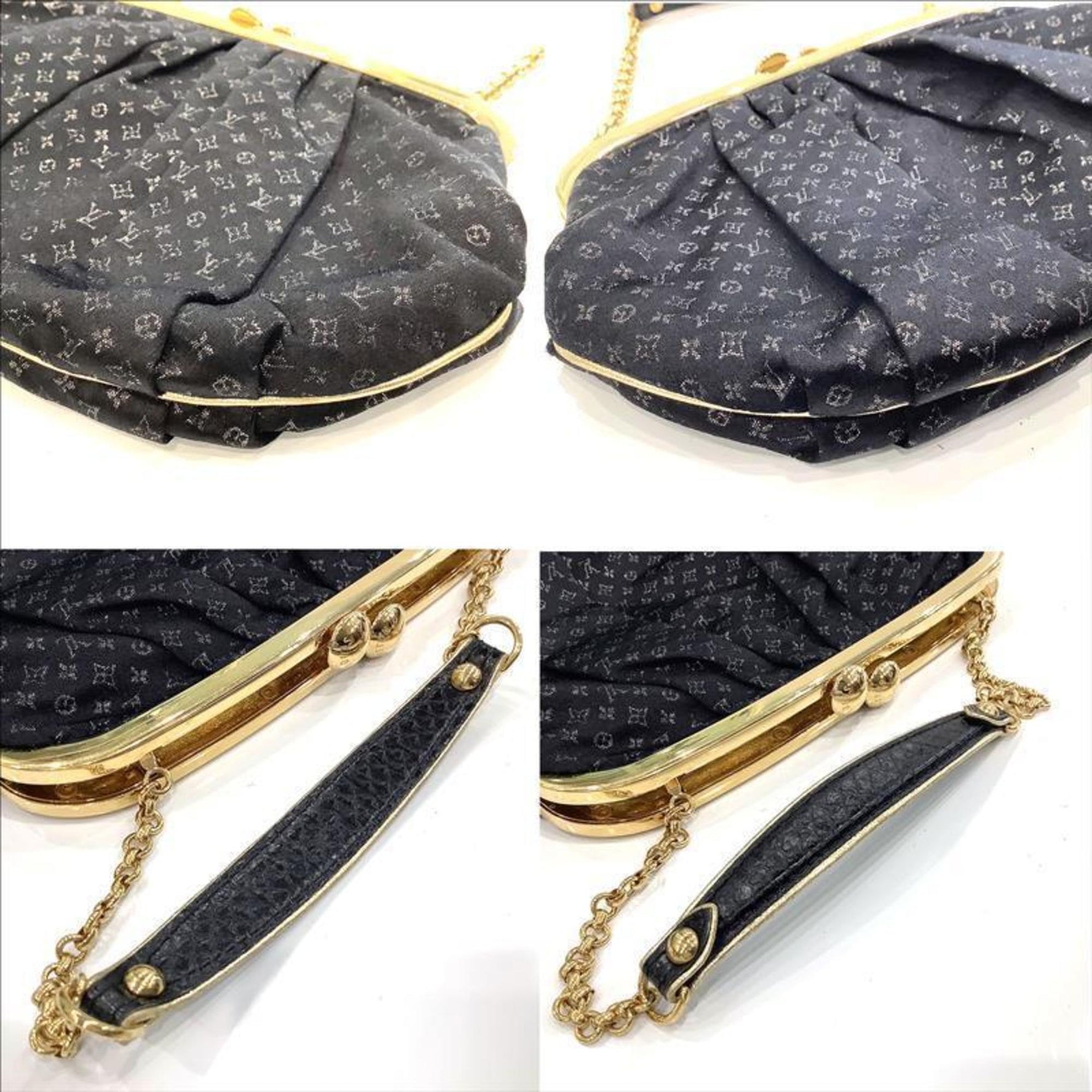 LOUIS VUITTON Satin Omonnier Handbag