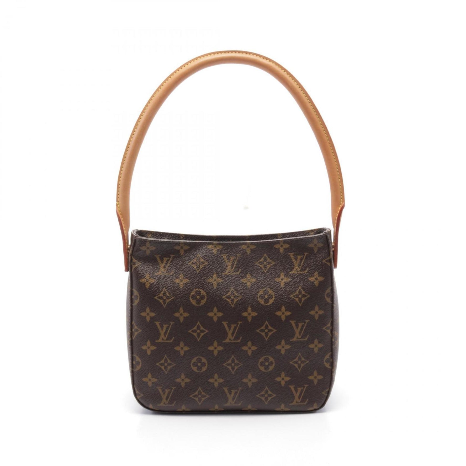 Louis Vuitton Looping MM Shoulder Bag Coated Canvas Leather Monogram