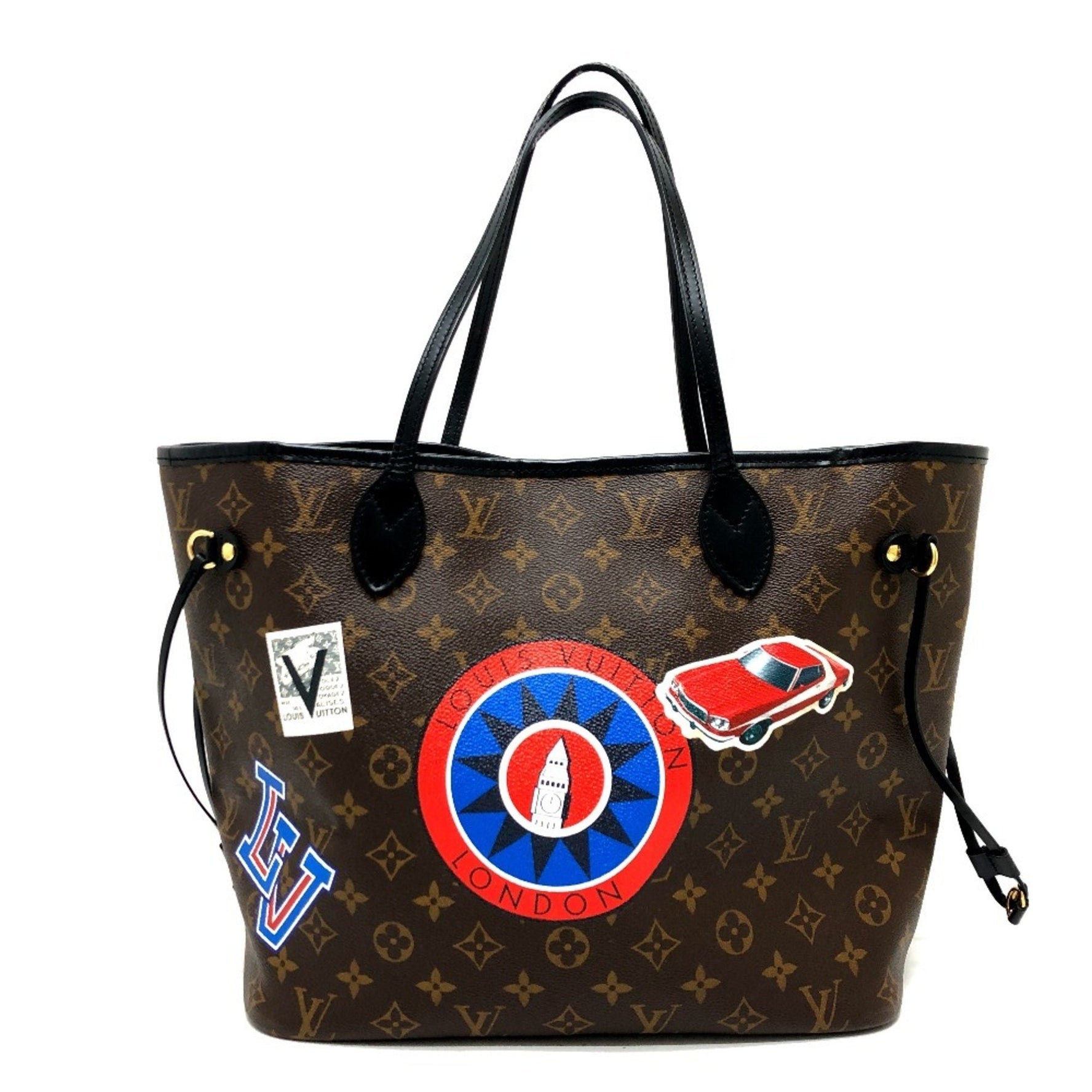 LOUIS VUITTON Louis Vuitton M42844 World Tour Neverfull MM Tote Bag Handbag Monogram Macassar Canvas Women's Brown Similar