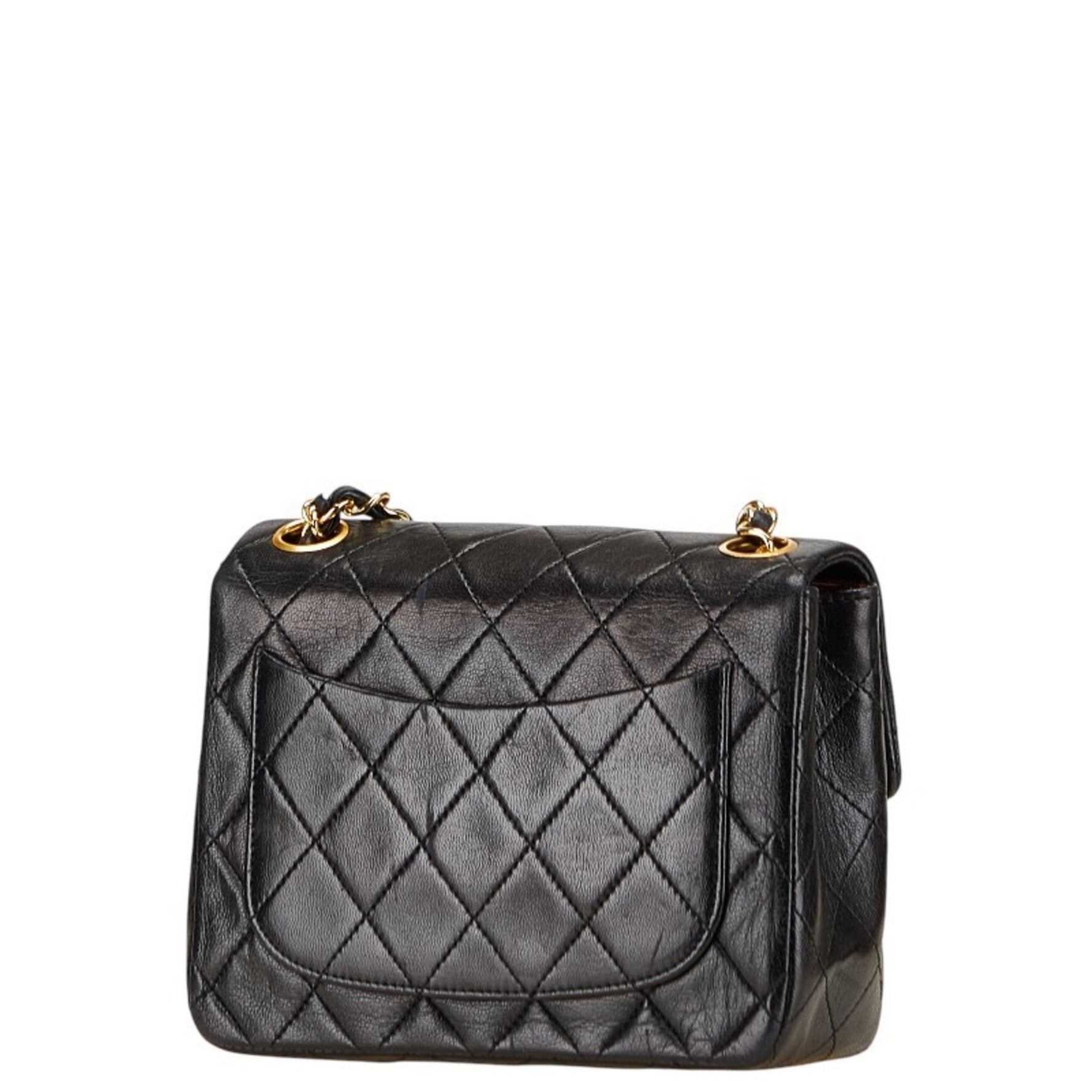 CHANEL Mini Matelasse Coco Mark Chain Shoulder Bag in Lambskin