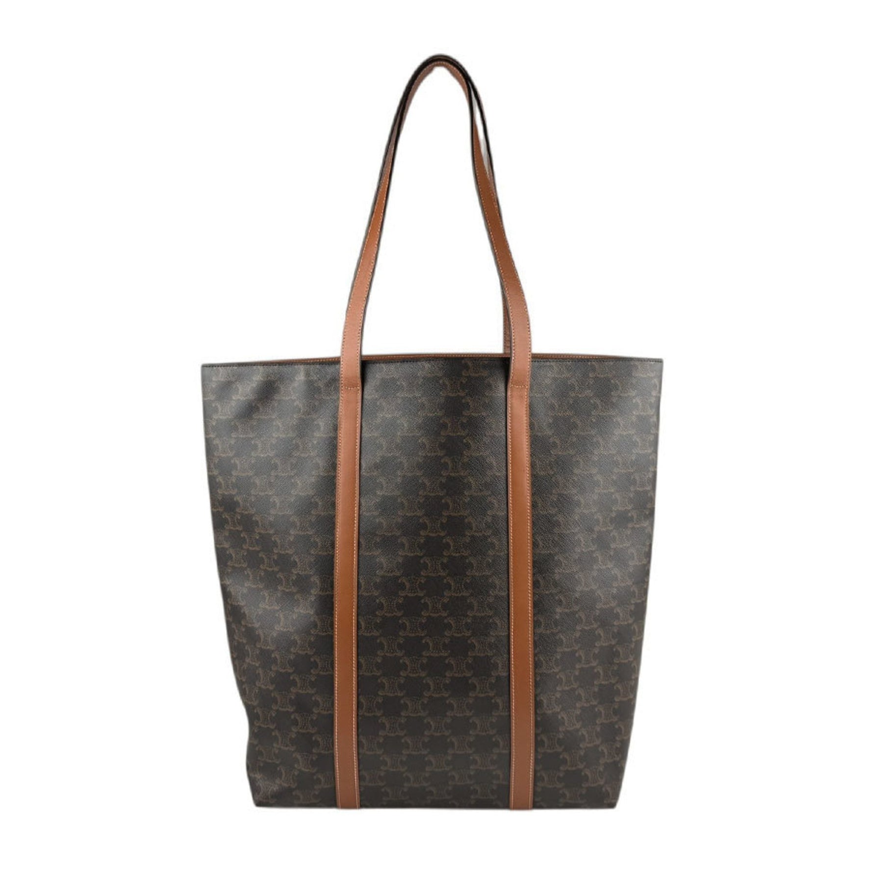 CELINE shoulder bag, tote museum leather, black, brown, men's