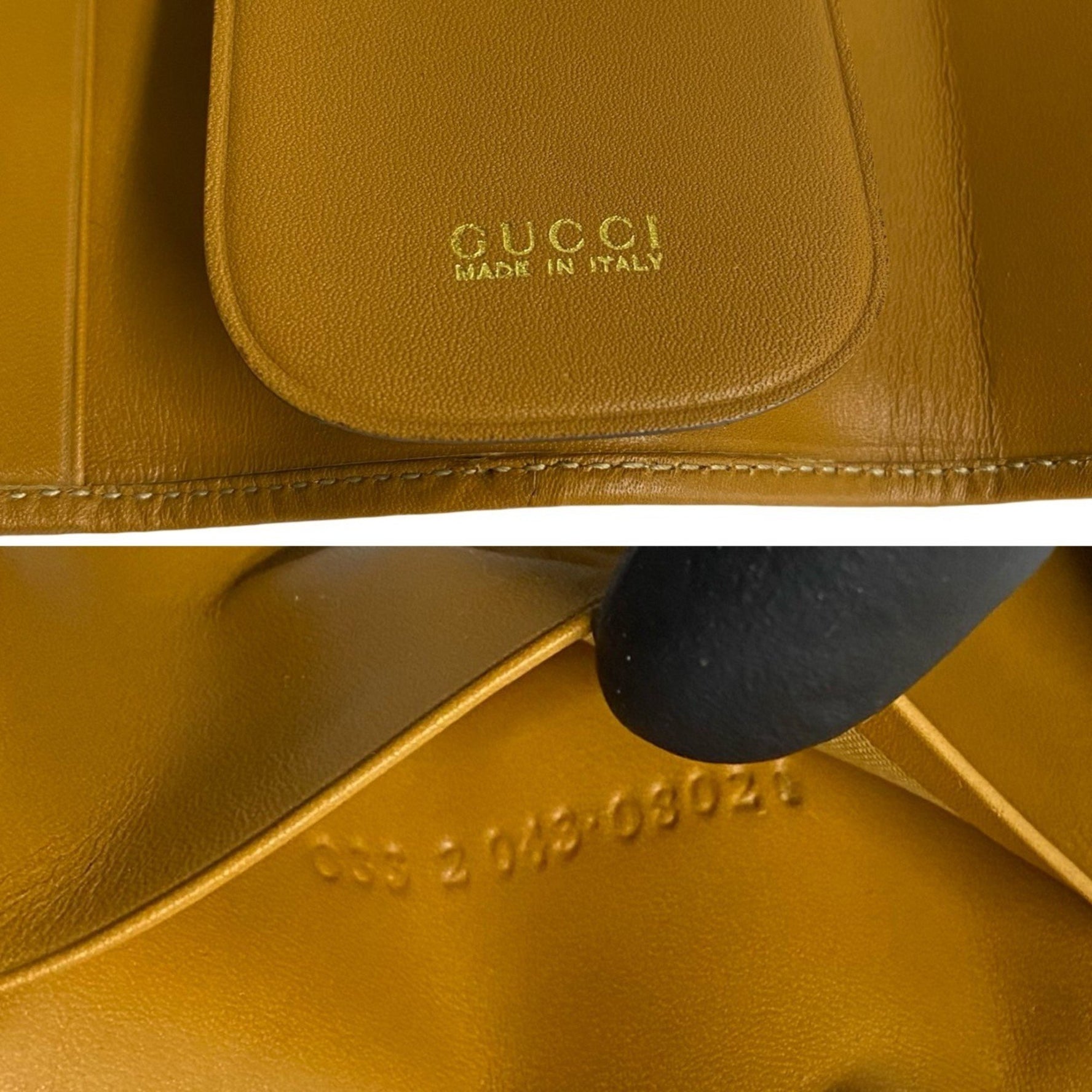 GUCCI GG Logo Canvas Leather Genuine Key Case Ring Holder Brown