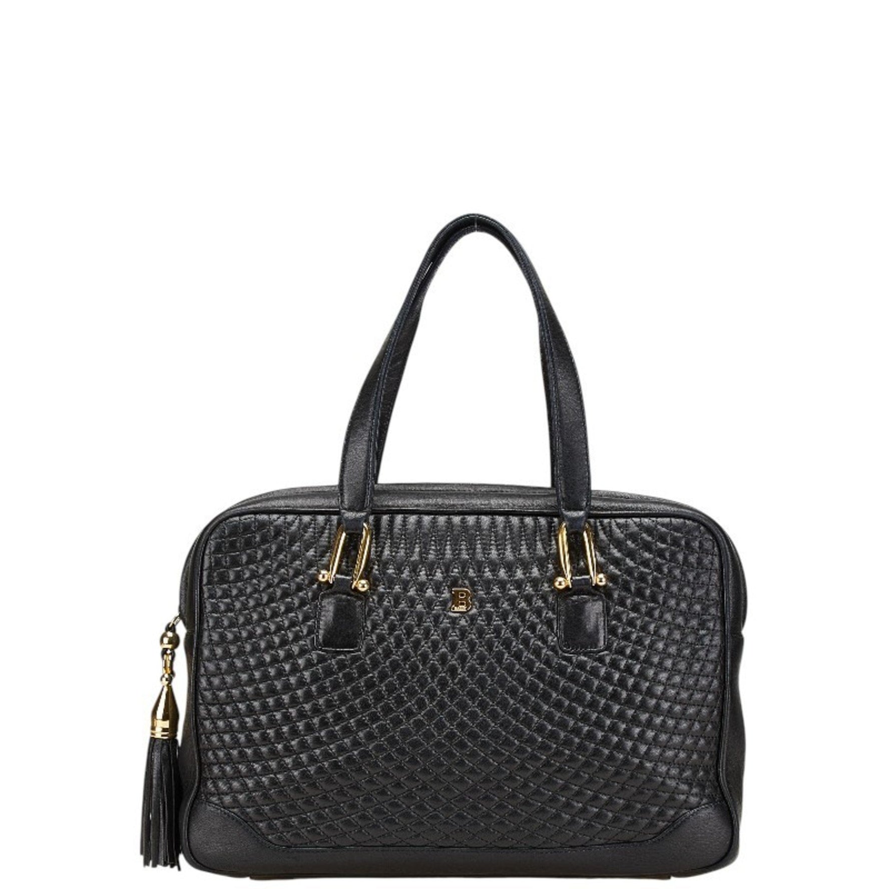 BALLY Quilted B Logo Handbag in Leather