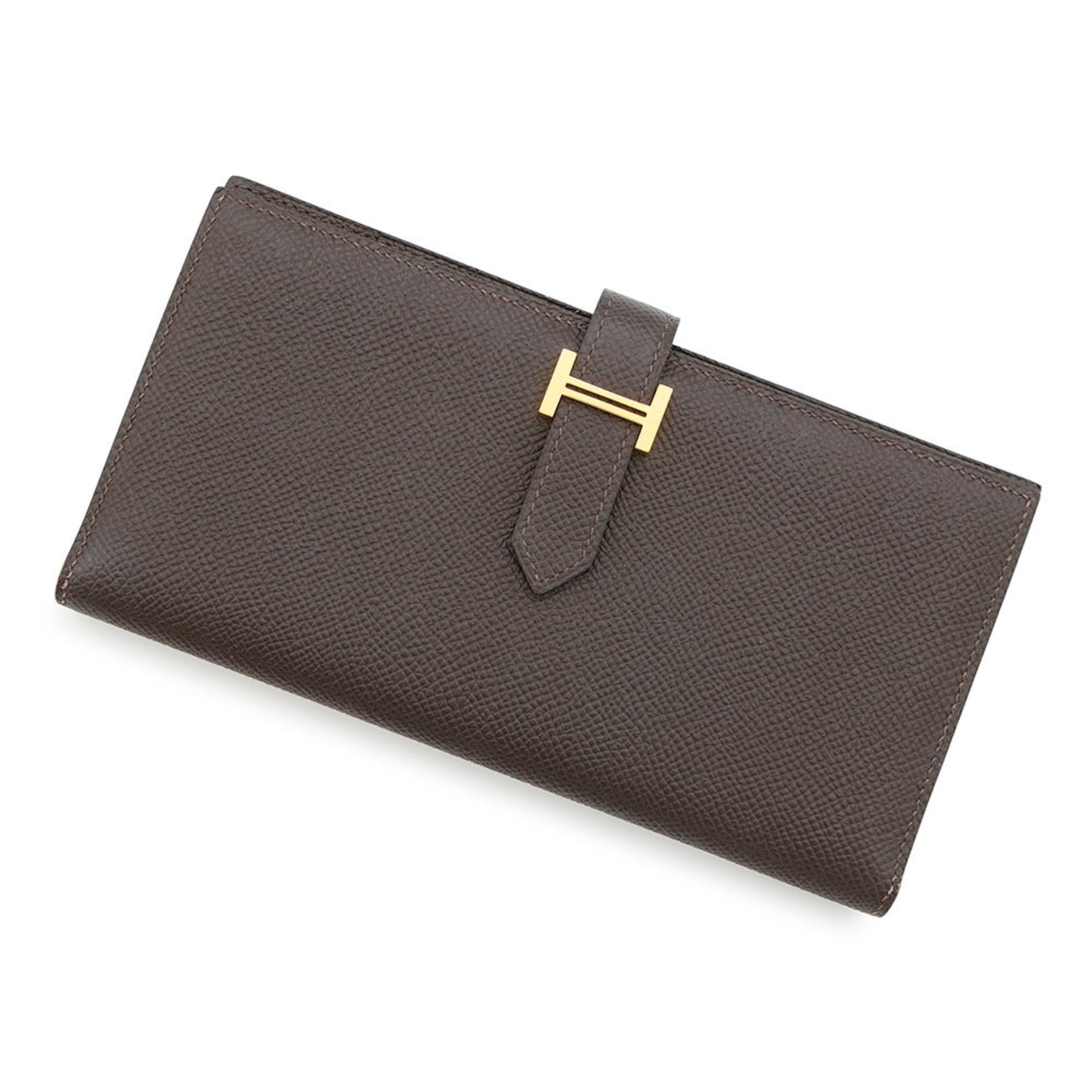 Hermès Bearn soufflé long wallet, Ebène, Epson, Y stamp, HERMES wallet